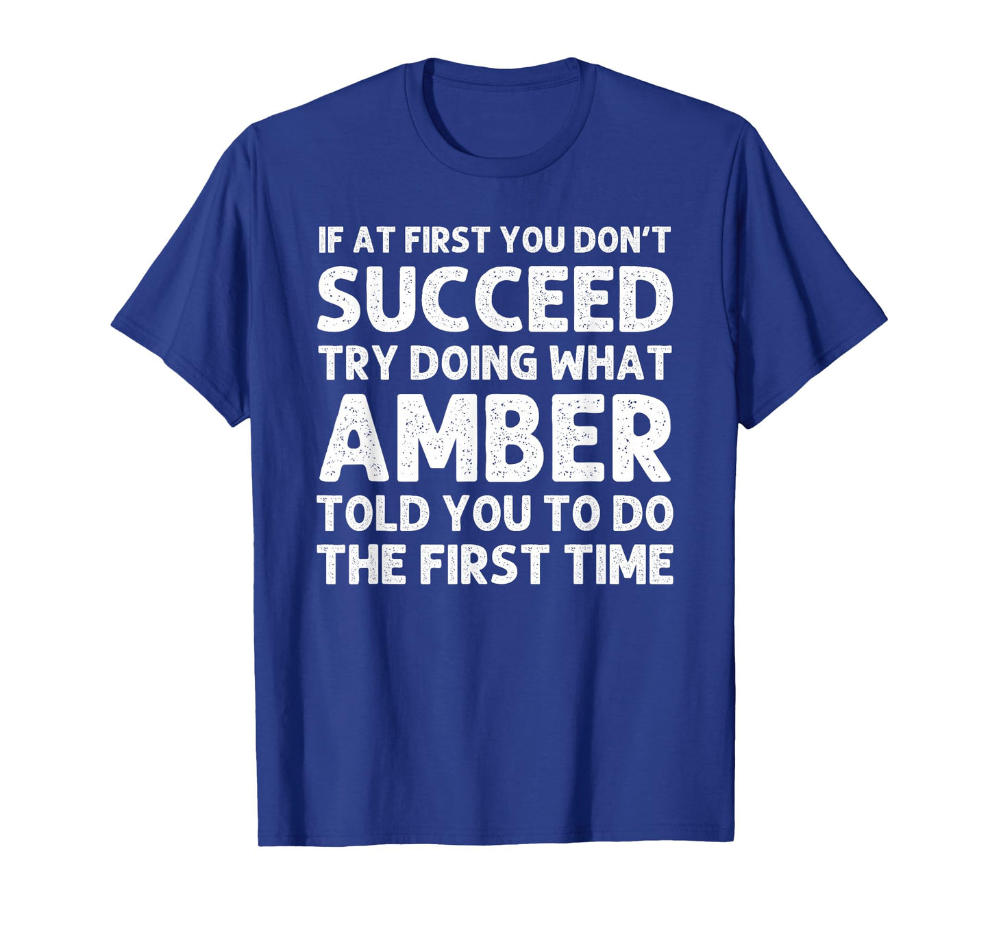 AMBER Name Personalized Birthday Funny Christmas Joke T-Shirt