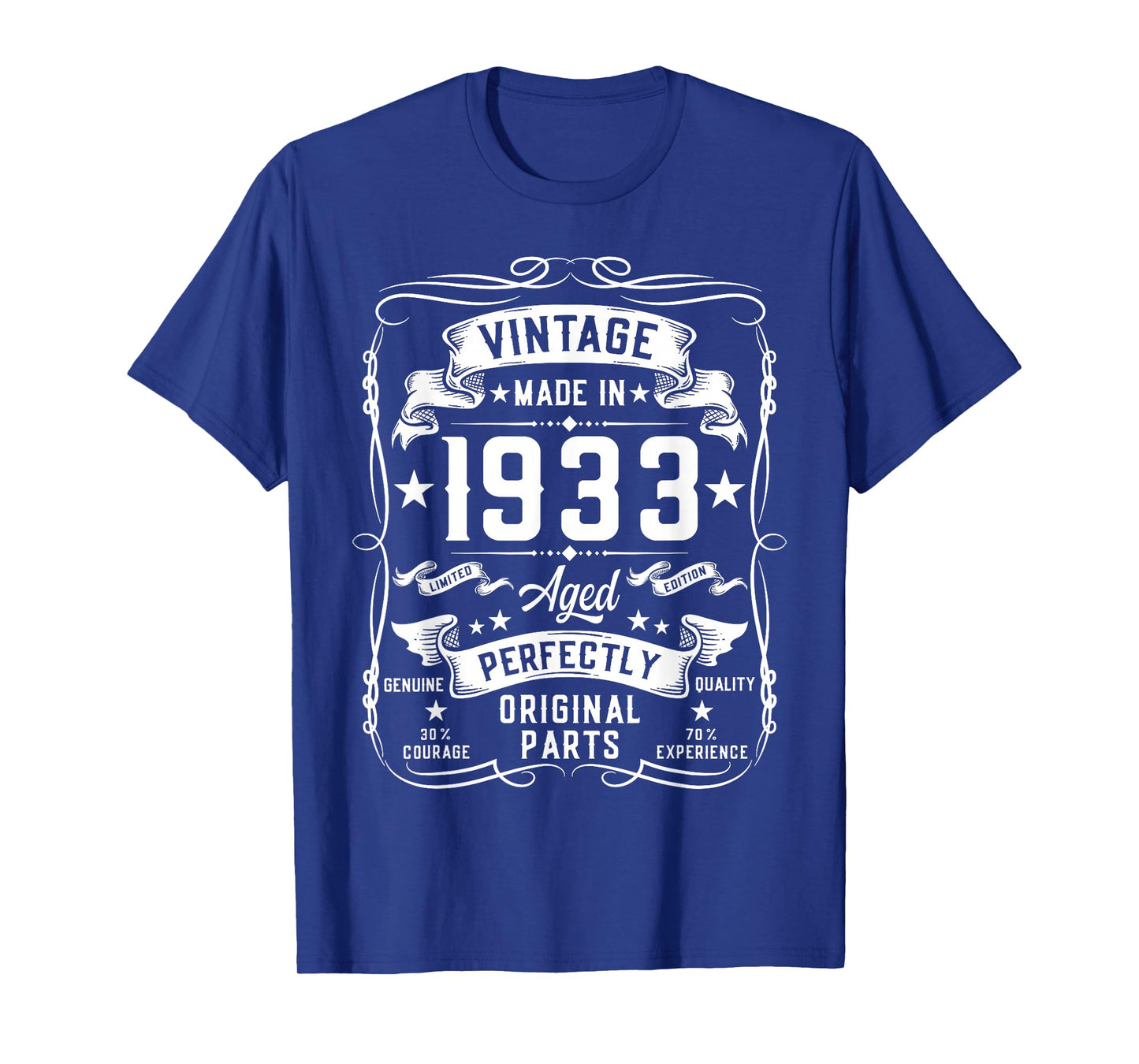 Vintage 1933 92 Years Old Gifts for Men 92yr 92nd Birthday T-Shirt