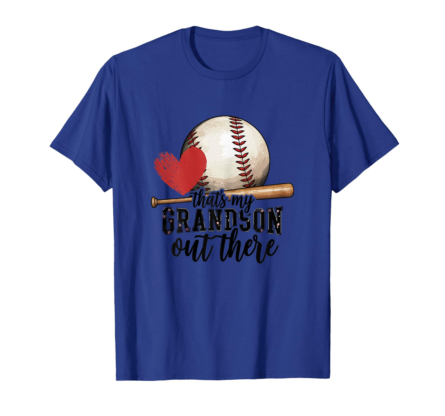 That'S My Grandson Out There Baseball Grandma Mothers Day T-Shirt