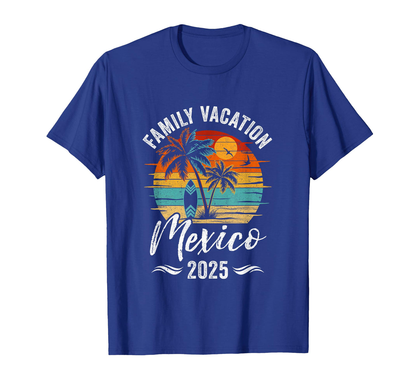 Family Vacation 2025 Vintage Mexico Summer Matching Trip T-Shirt