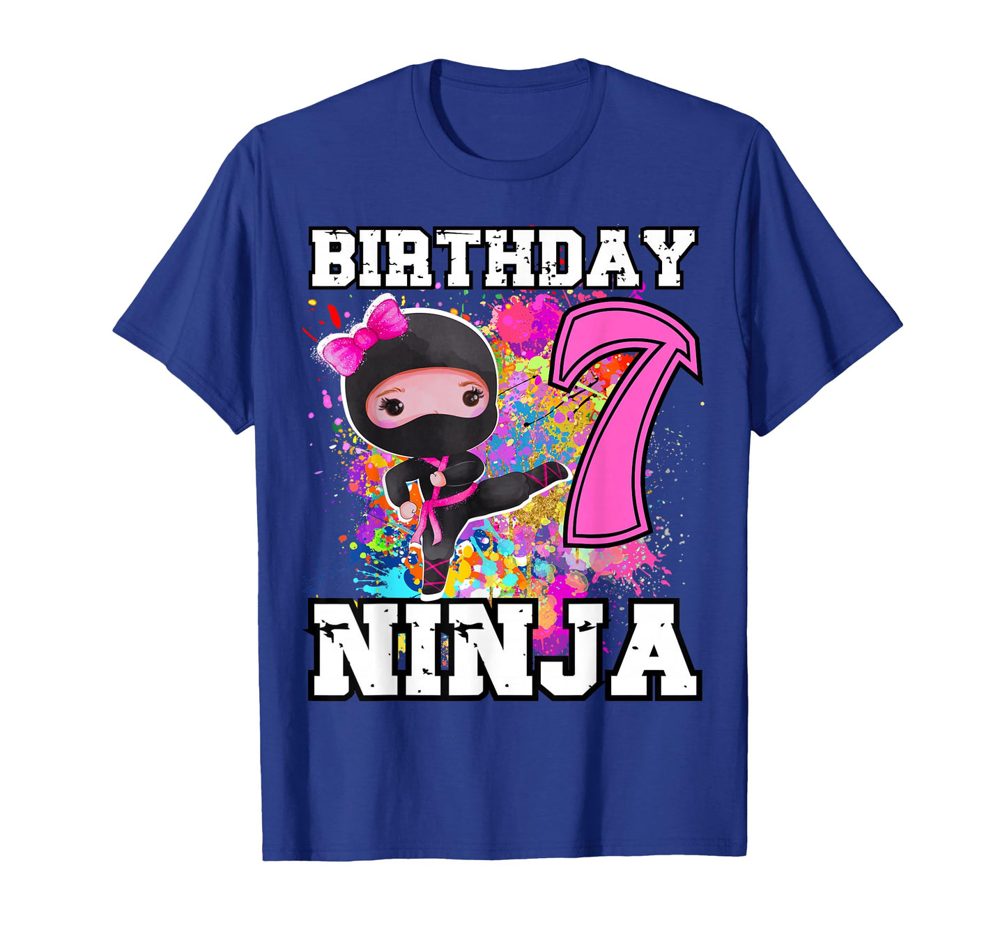 Birthday Ninja 7 year old Funny Ninja Party Birthday T-Shirt