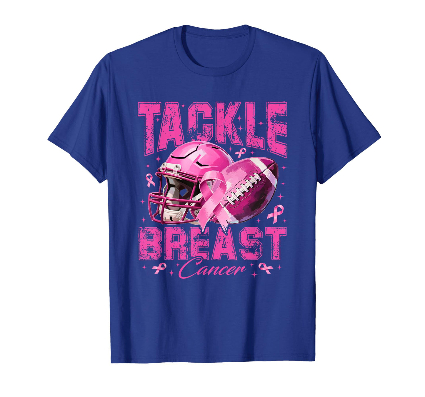 Tackle Breast Cancer Football Pink Breast Cancer Awareness T-Shirt