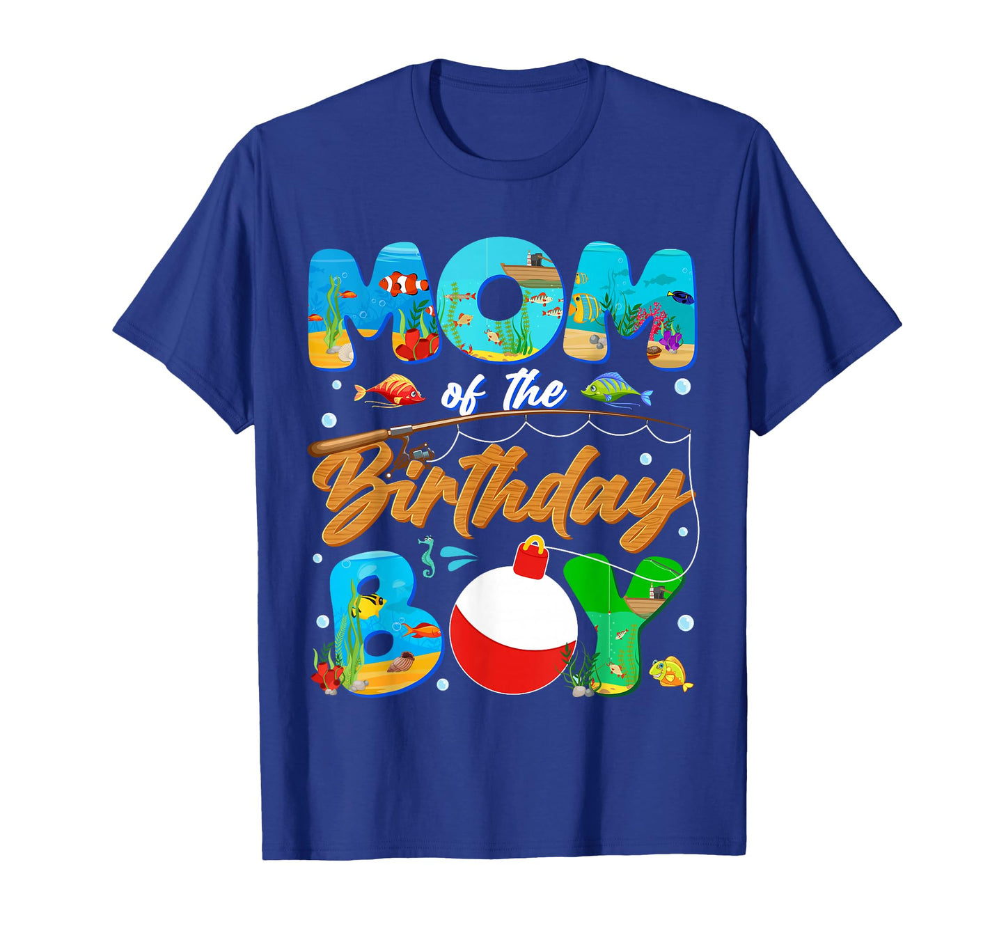 Mom Of The Birthday Boy Ofishally One Family Matching Party T-Shirt