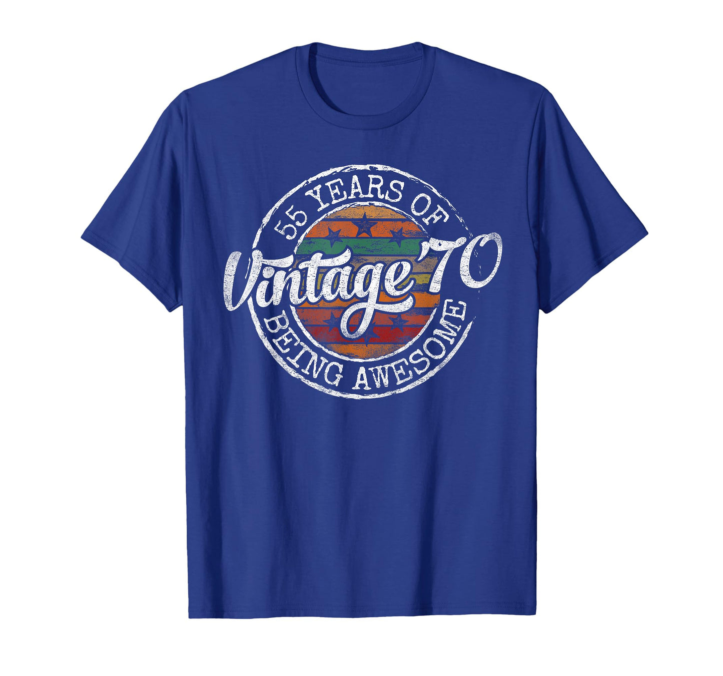 Vintage 1970 Bday Stamp 55th Birthday Gifts 55 Year Old T-Shirt
