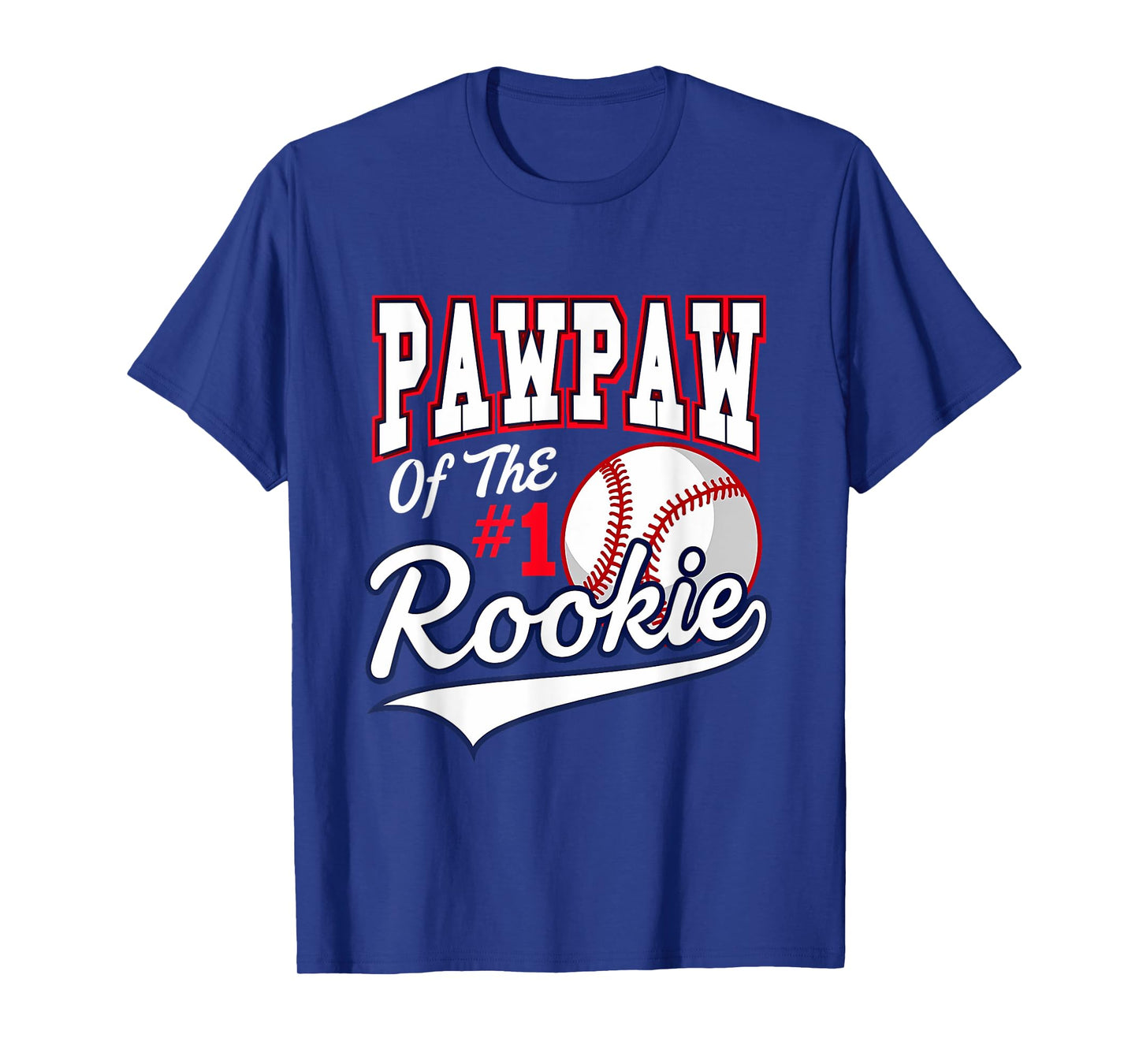 Retro Grandpa Pawpaw Of The Number 1 Rookie Baseball T-Shirt