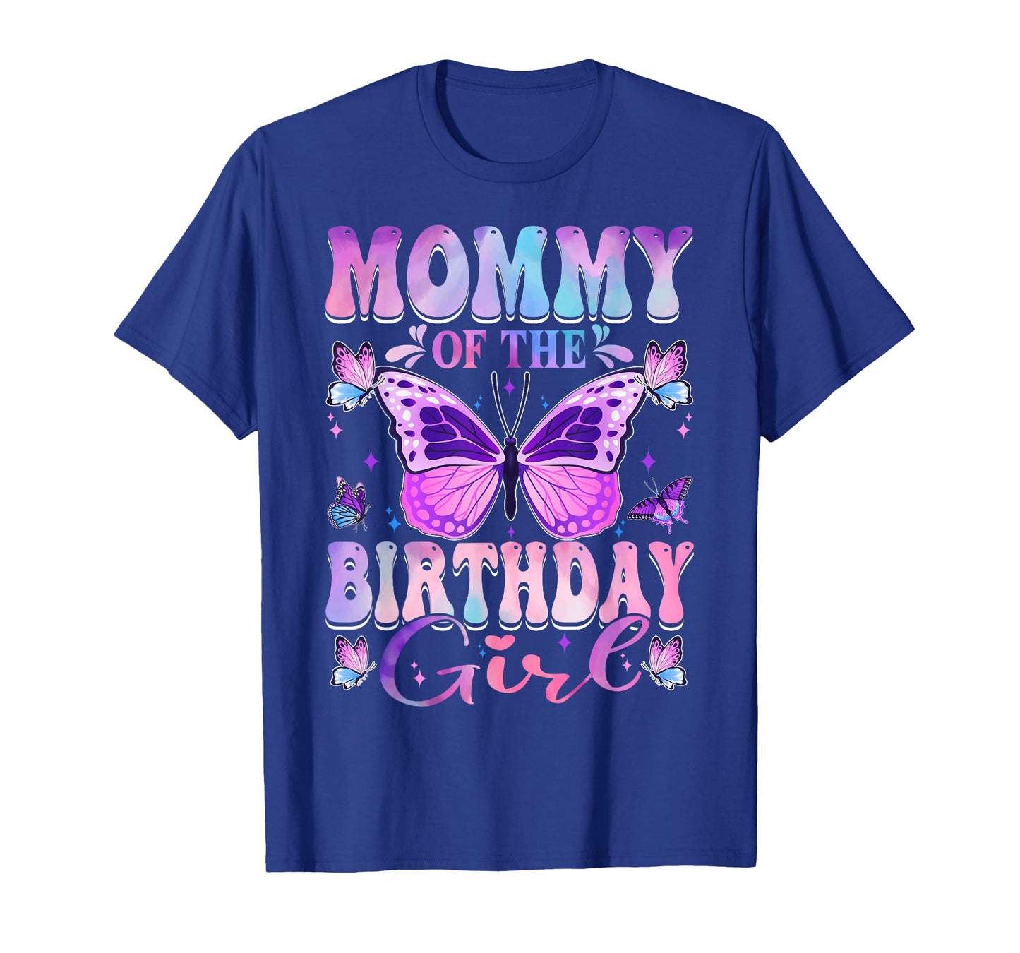 Mommy Of The Birthday Girl Butterfly Party Matching Family T-Shirt
