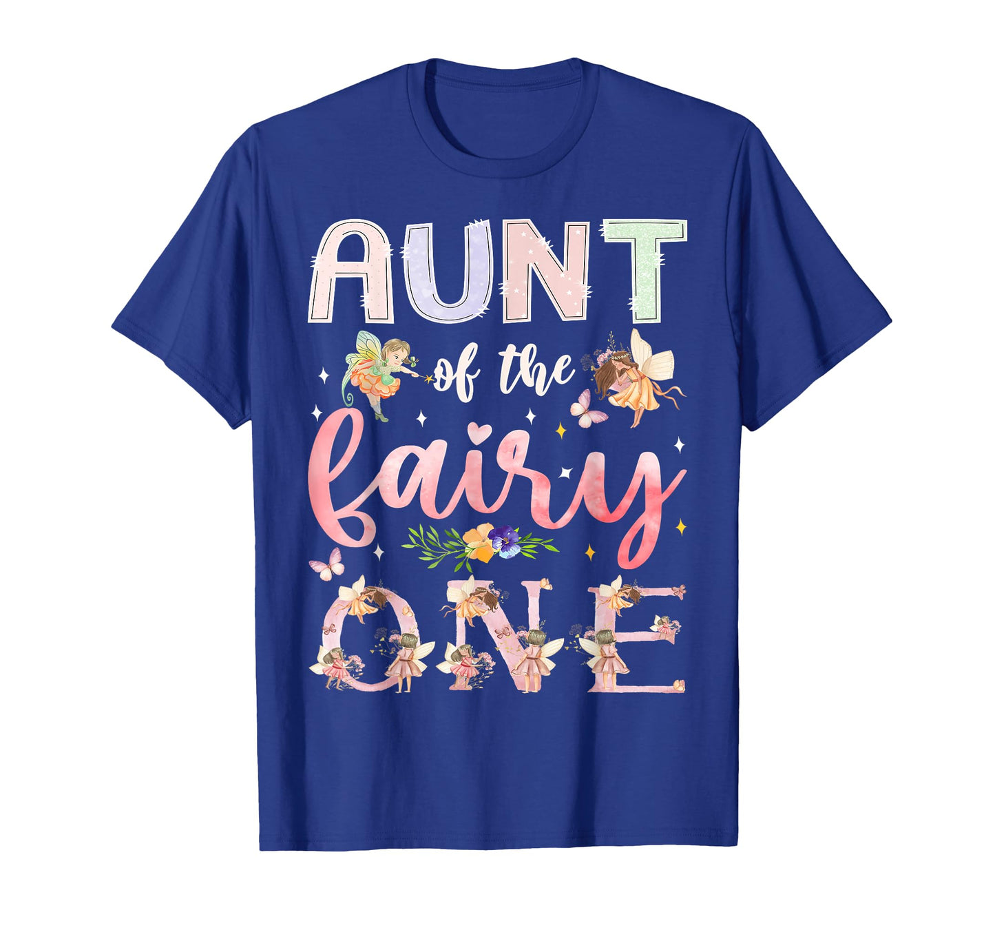 Aunt Of The Fairy One 1St Birthday Girl Family Matching T-Shirt