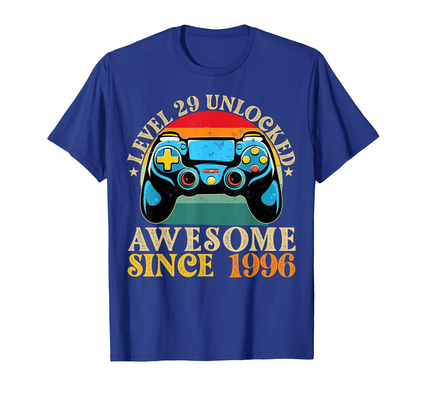 Level 29 Unlocked Awesome Since 1996 29th Birthday Gamer T-Shirt