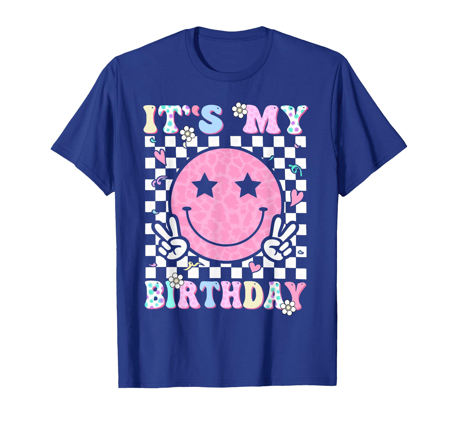Groovy It's My Birthday Women Teens Girls Kid T-Shirt