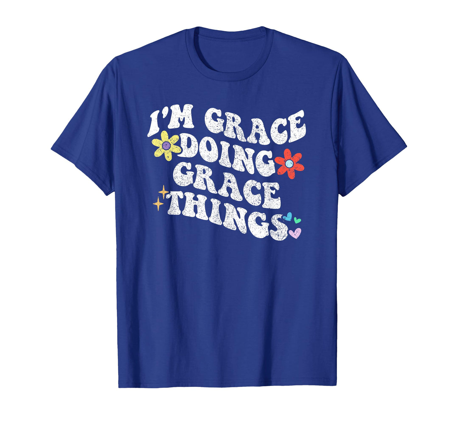 Retro Groovy Im GRACE Doing GRACE Things Funny Mother's Day T-Shirt