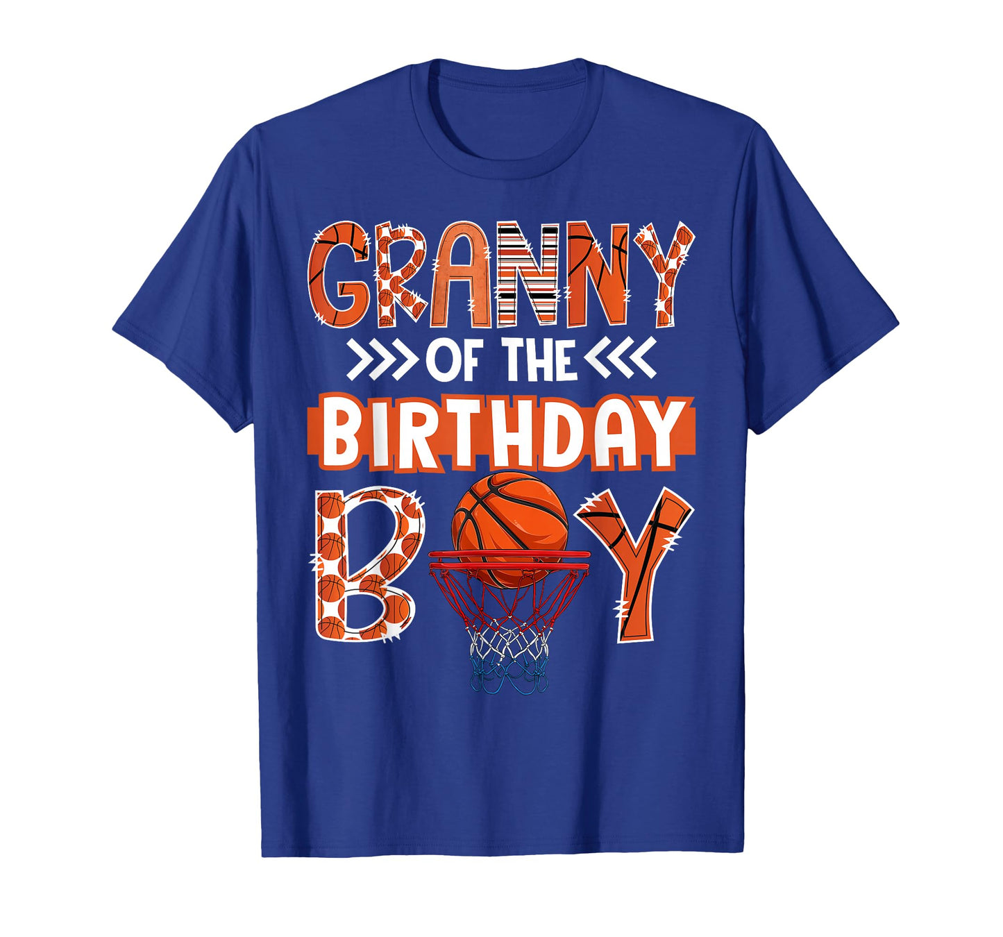 Granny of The Birthday Boy Basketball Lover Matching T-Shirt