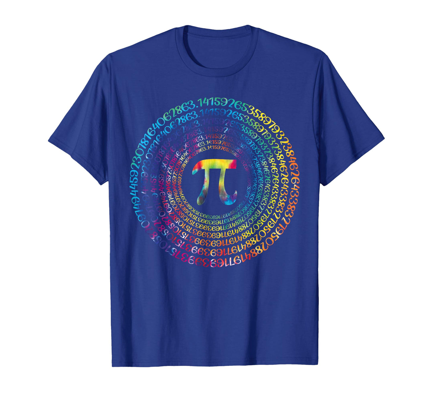 Happy Pi Day Funny Pi Day Spiral Pi Math Tie Dye 3.14 T-Shirt