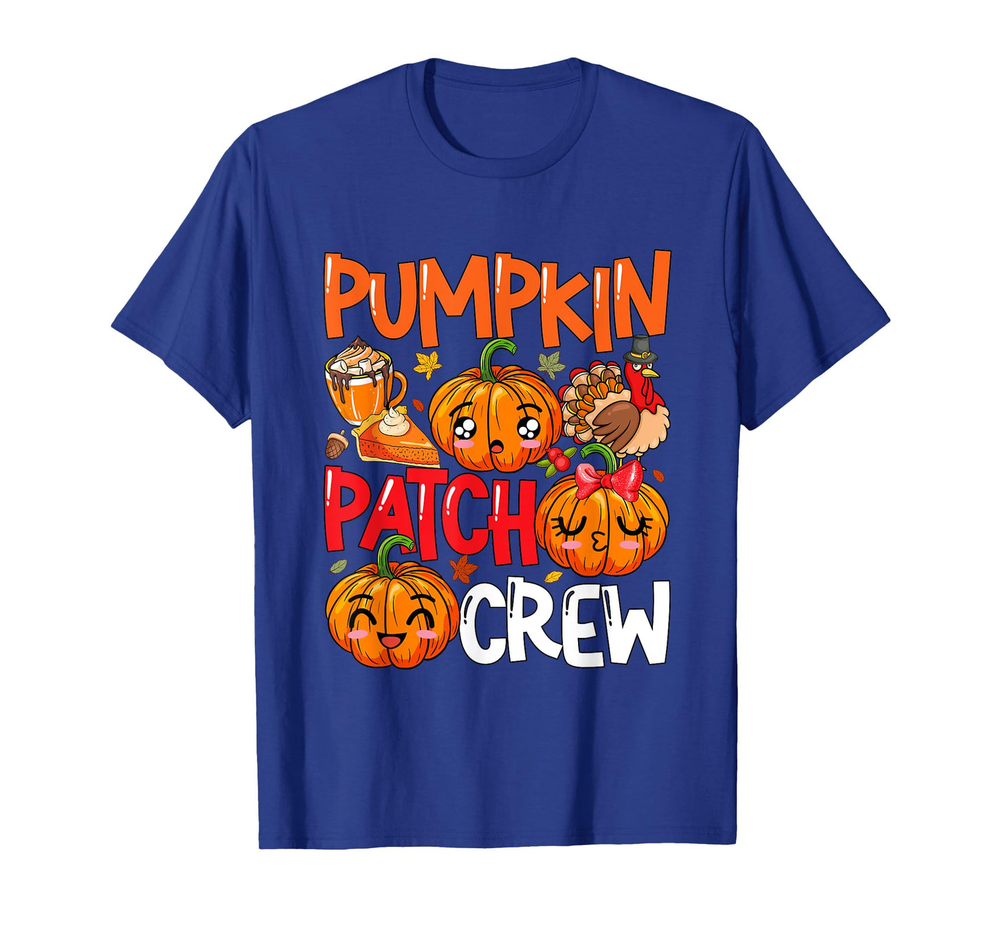 Pumpkin Cute Patch Crew Thanksgiving Fall Turkey Pumpkins T-Shirt