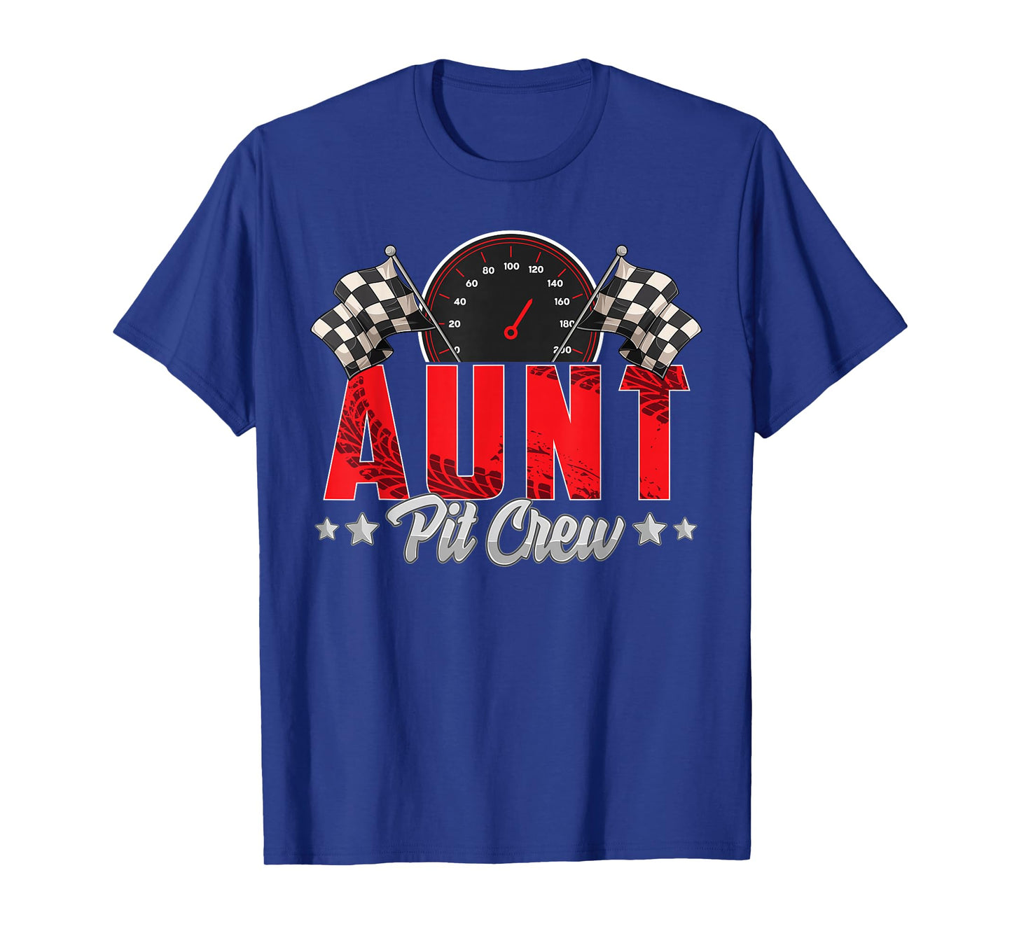 Race Car Birthday Party Racing Family Aunt Pit Crew T-Shirt