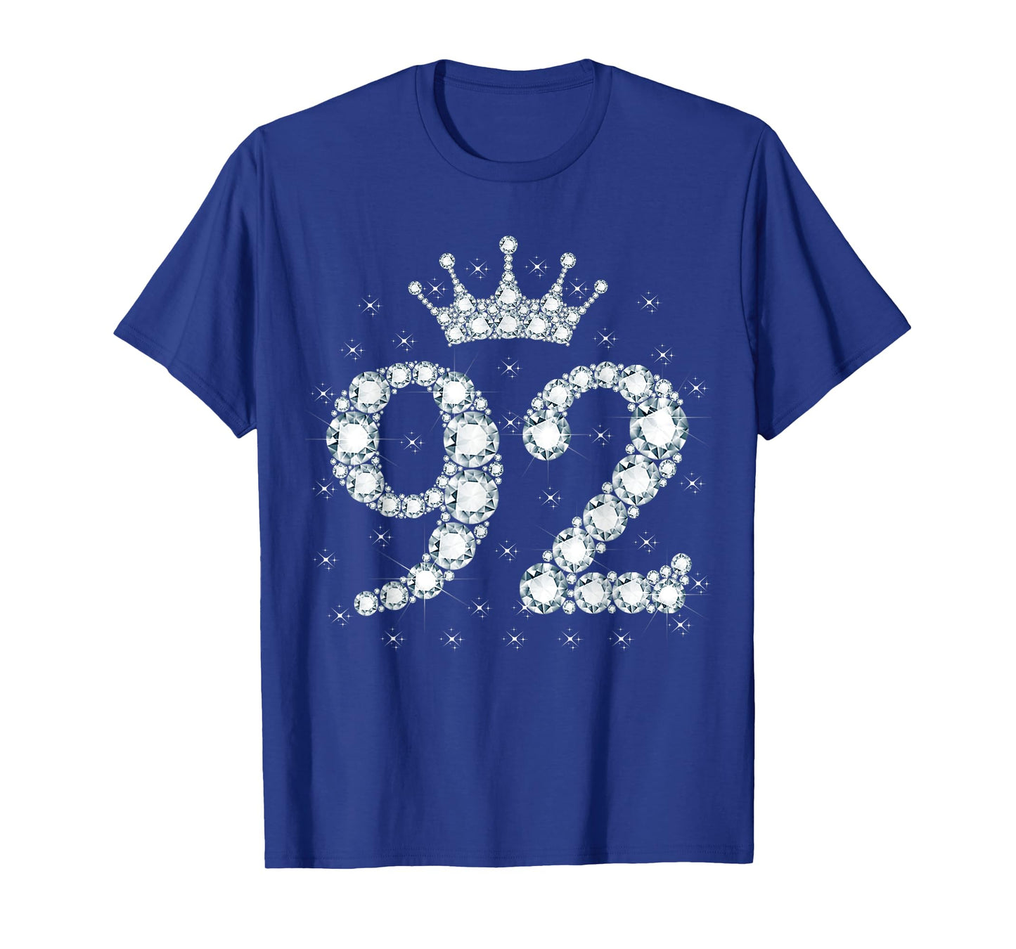 92 Crown 92 Years Old Happy 92nd Birthday Girl Women T-Shirt