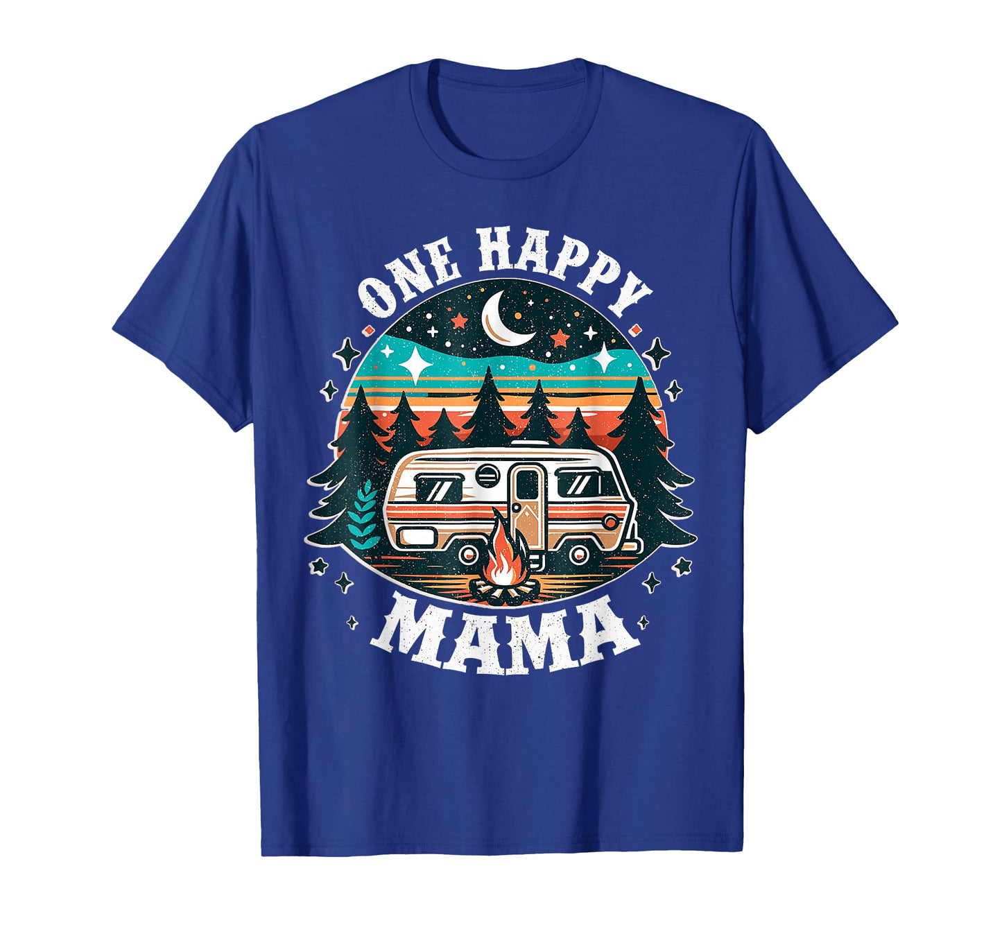 One Happy Mama One Happy Camper Birthday Boy Girl Family T-Shirt