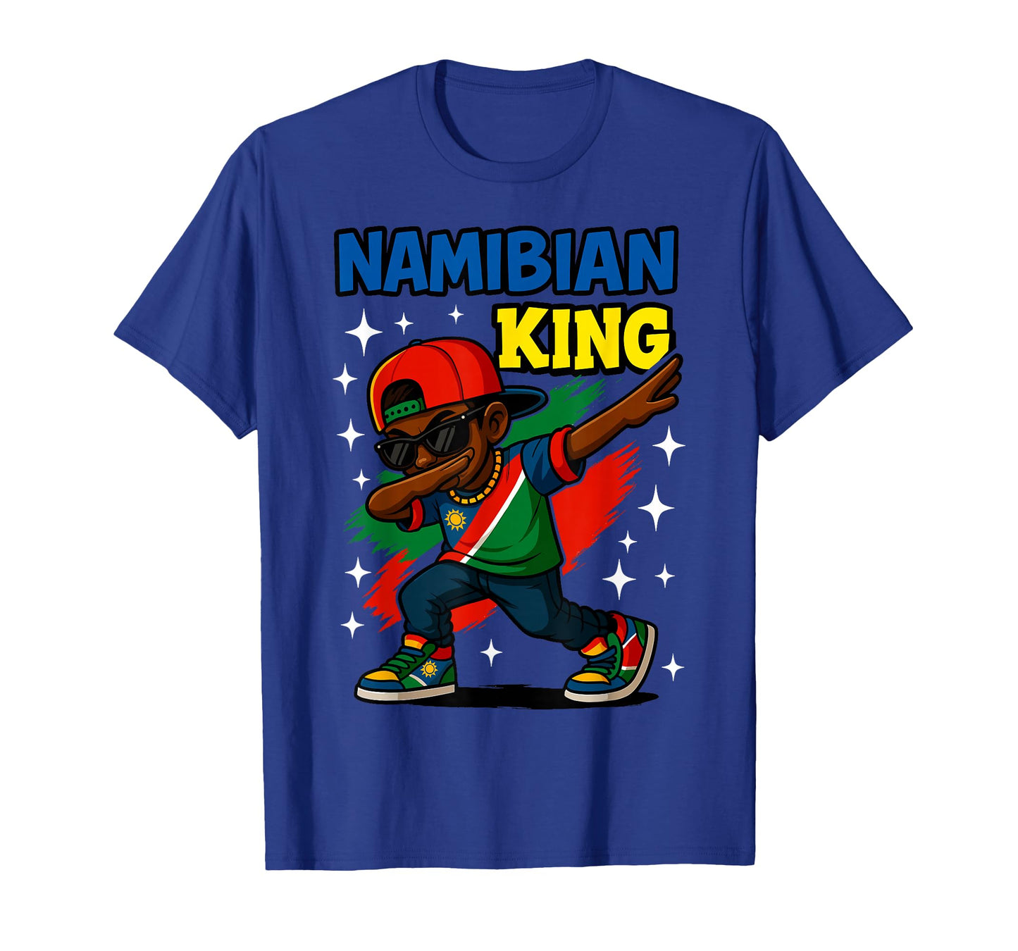 Namibian Dab Boy Flag Colors Urban Pride Design for Kids T-Shirt
