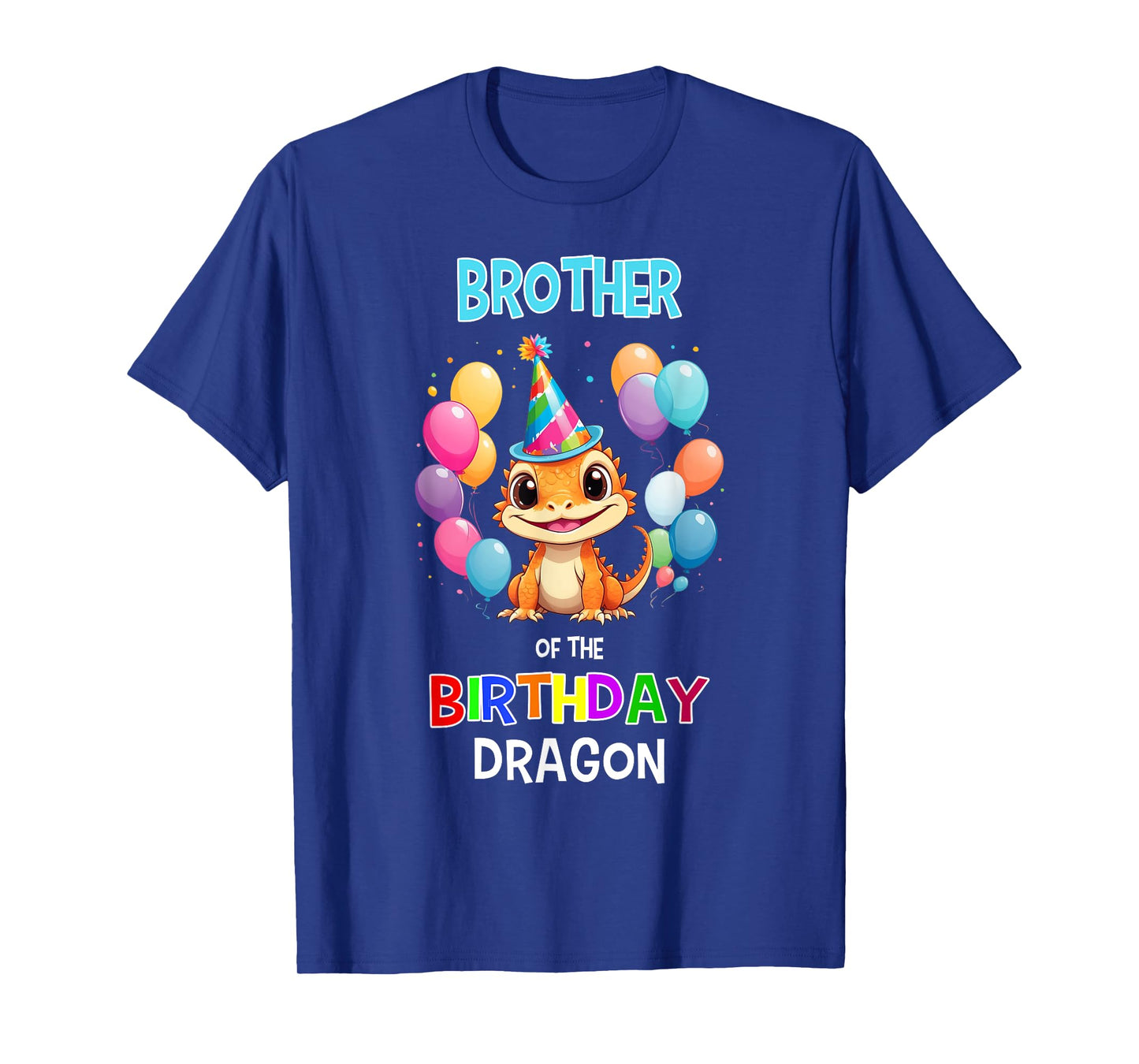 Bearded Dragon Birthday Party Brother of Birthday Dragon T-Shirt