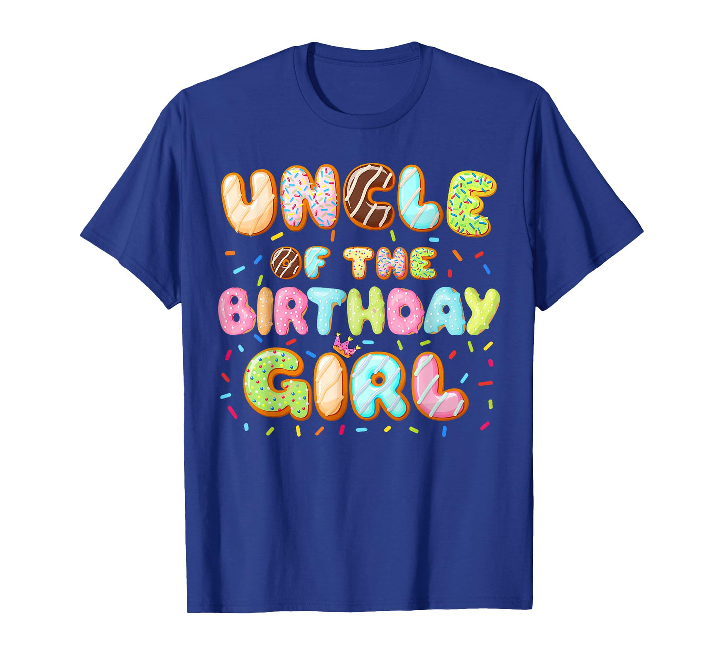 Uncle Of The Birthday Girl Sweet Donut Birthday Family T-Shirt