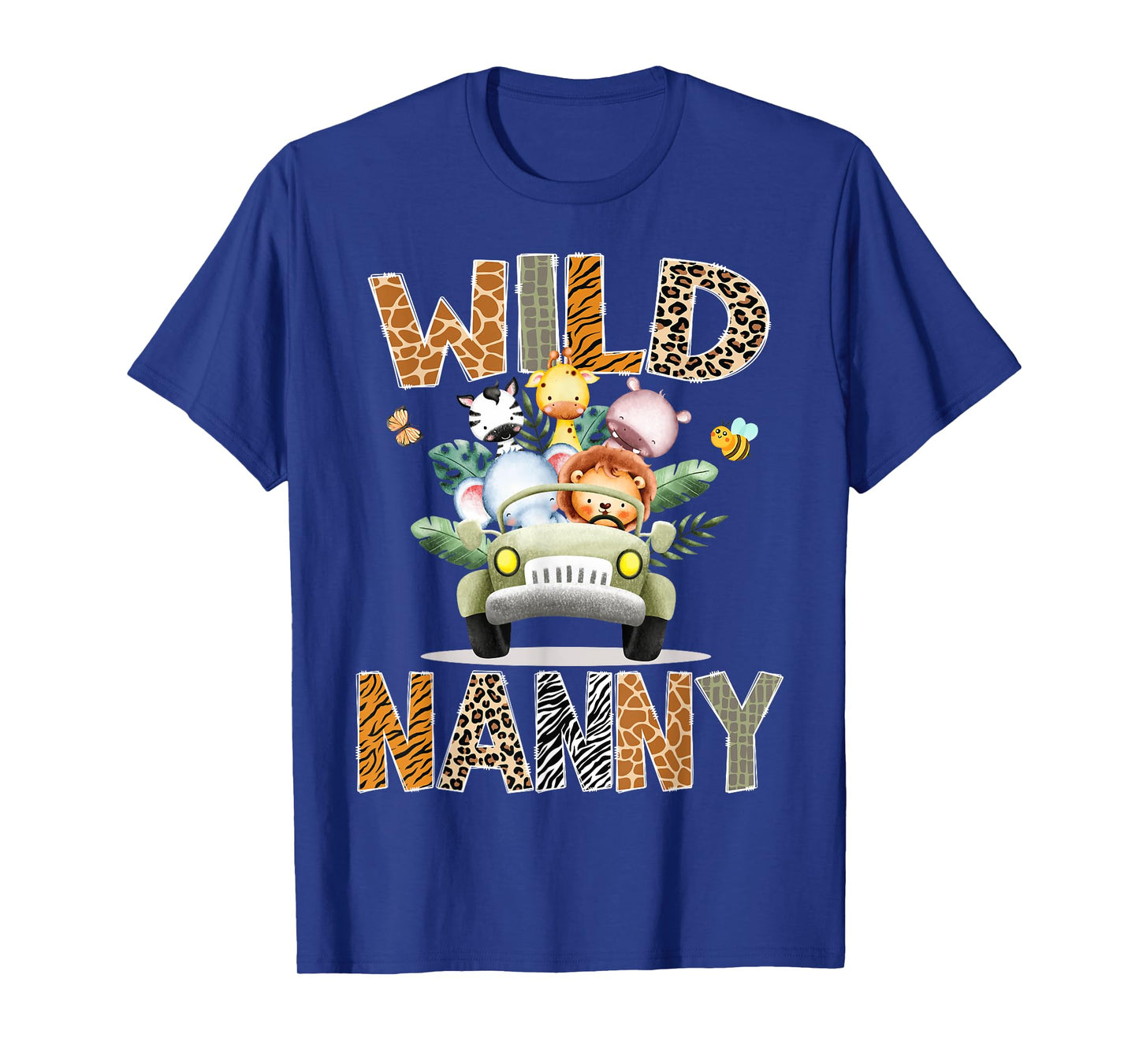 Wild Nanny 1St Birthday Safari Jungle Animal Truck T-Shirt