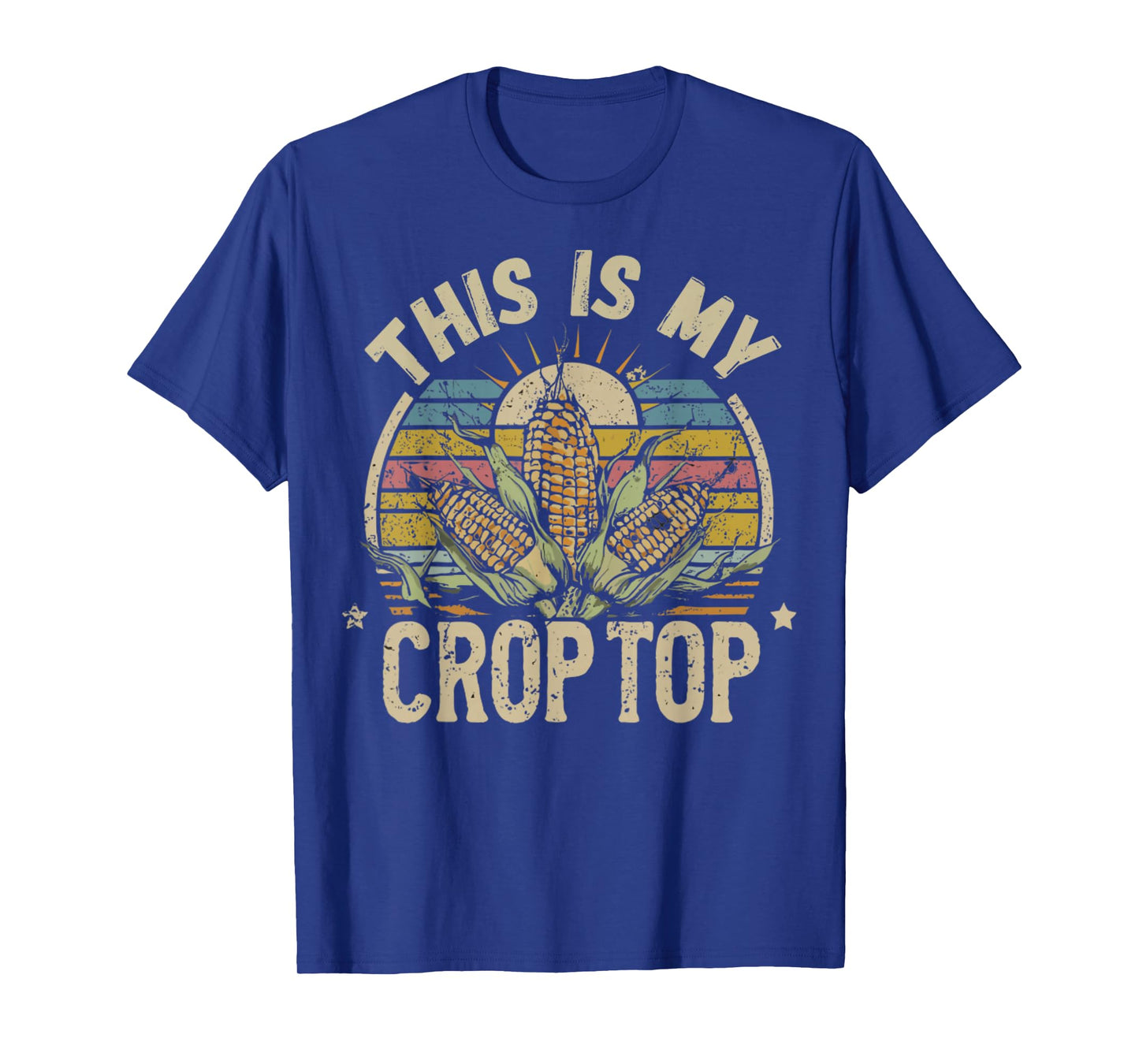 Vintage This Is My Crop Top Funny Farmer T-Shirt