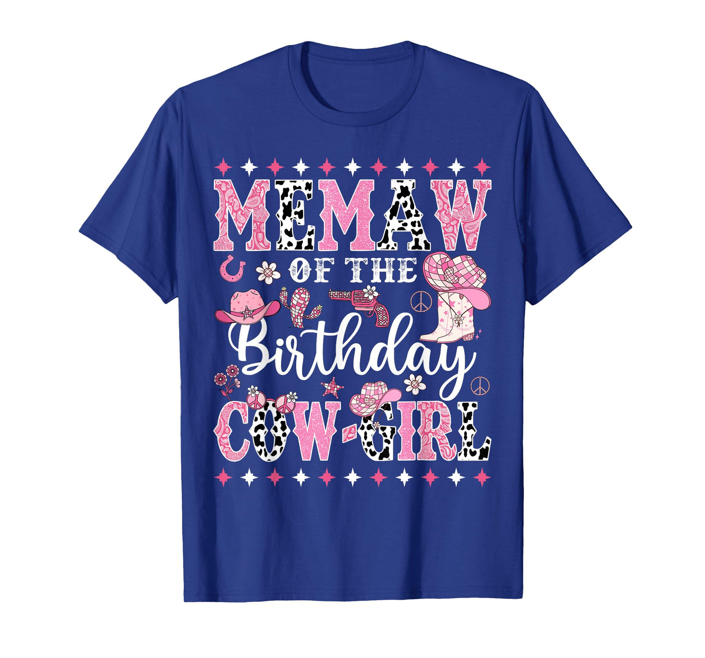 Memaw Of The Birthday CowGirl Rodeo CowGirl Birthday T-Shirt