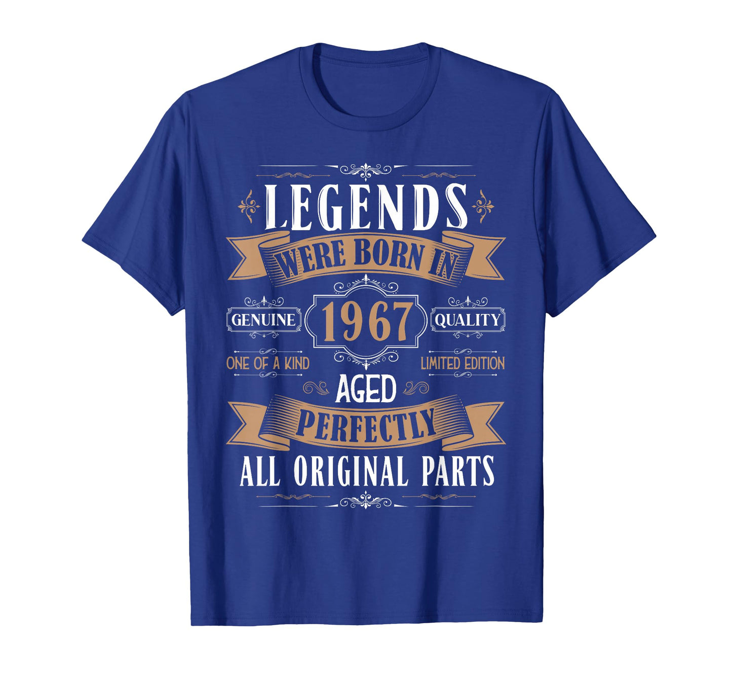 Legends Born In 1967 58th Birthday 58 Years Old Bday Men T-Shirt