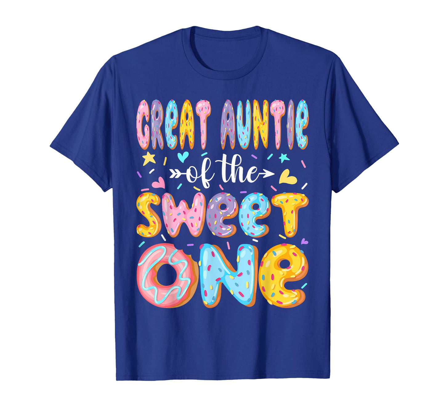 Great Auntie Of The Sweet One First Birthday Donut Matching T-Shirt
