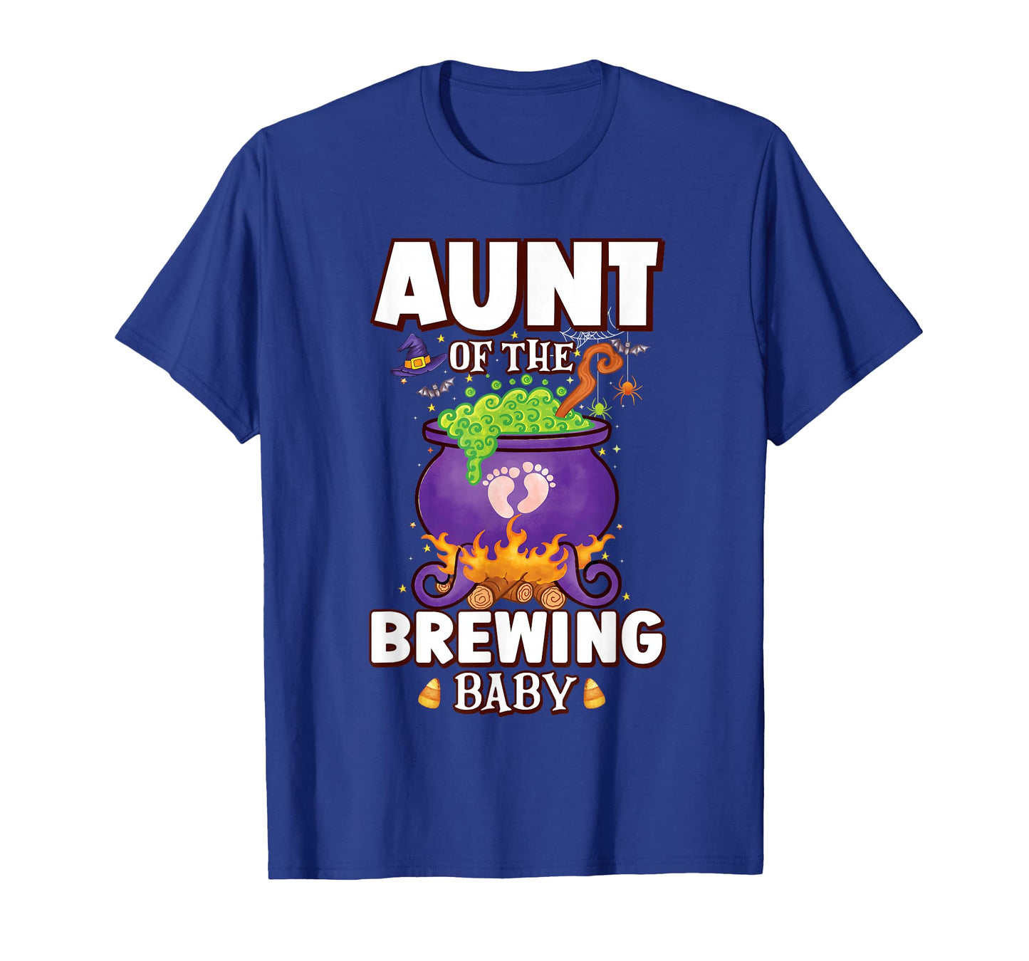 Spooky Aunt of Brewing Baby Halloween Theme Baby Shower T-Shirt