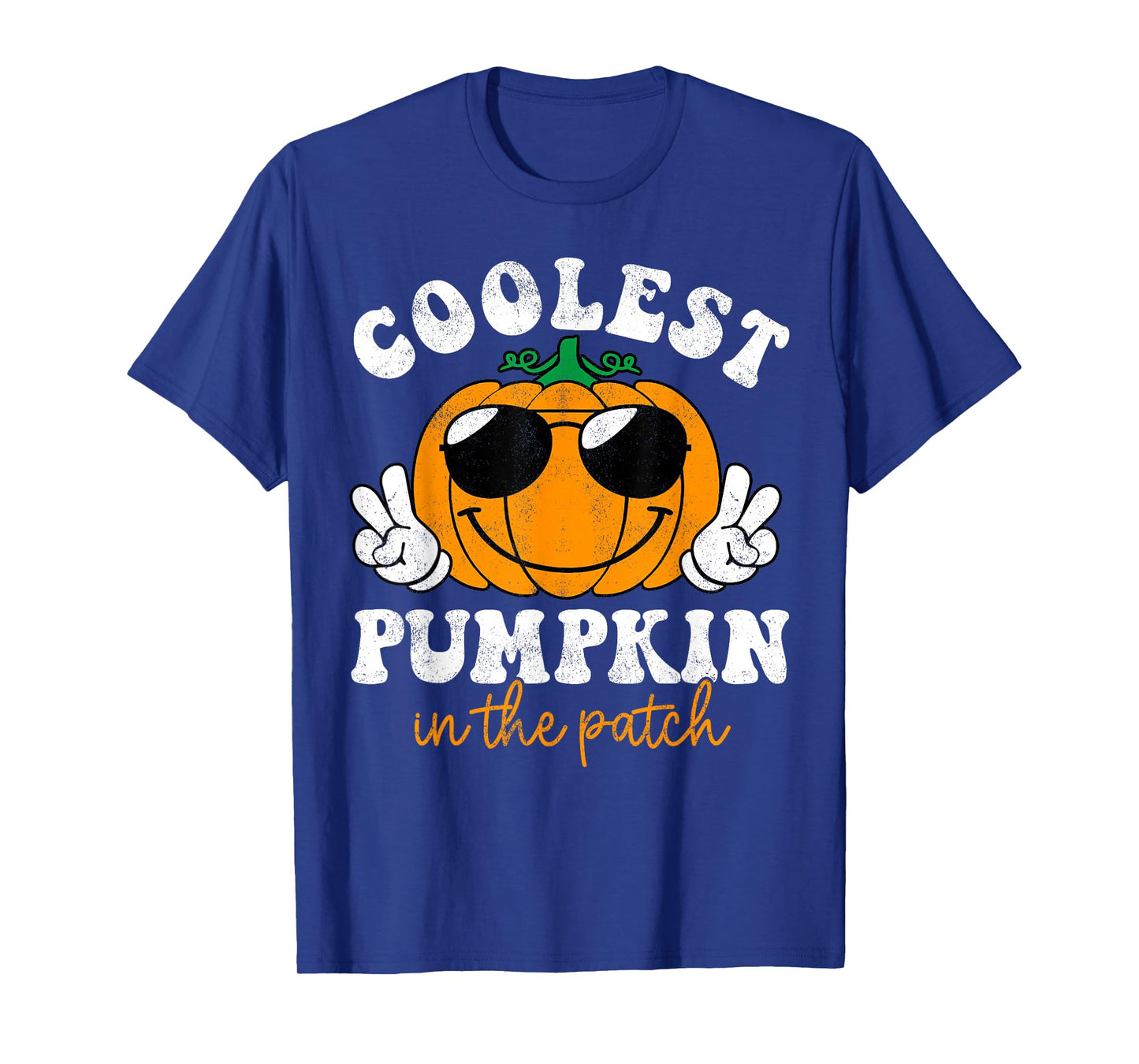 Groovy Coolest Pumpkin In The Patch Halloween Toddler Boys T-Shirt