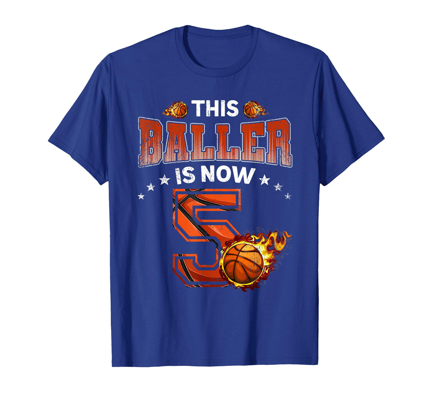 5th Birthday Boys Basketball Player Gifts 5 Years Old Kids T-Shirt