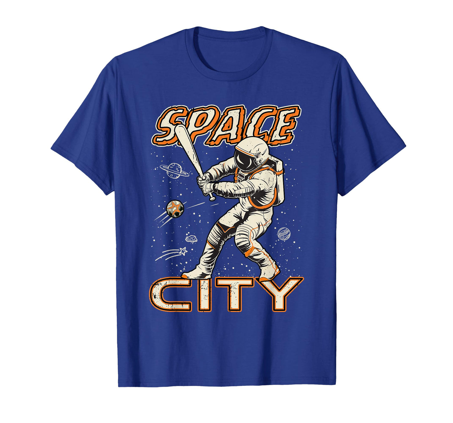Graphic Houston Last Name Pride Vintage Costume Space City T-Shirt