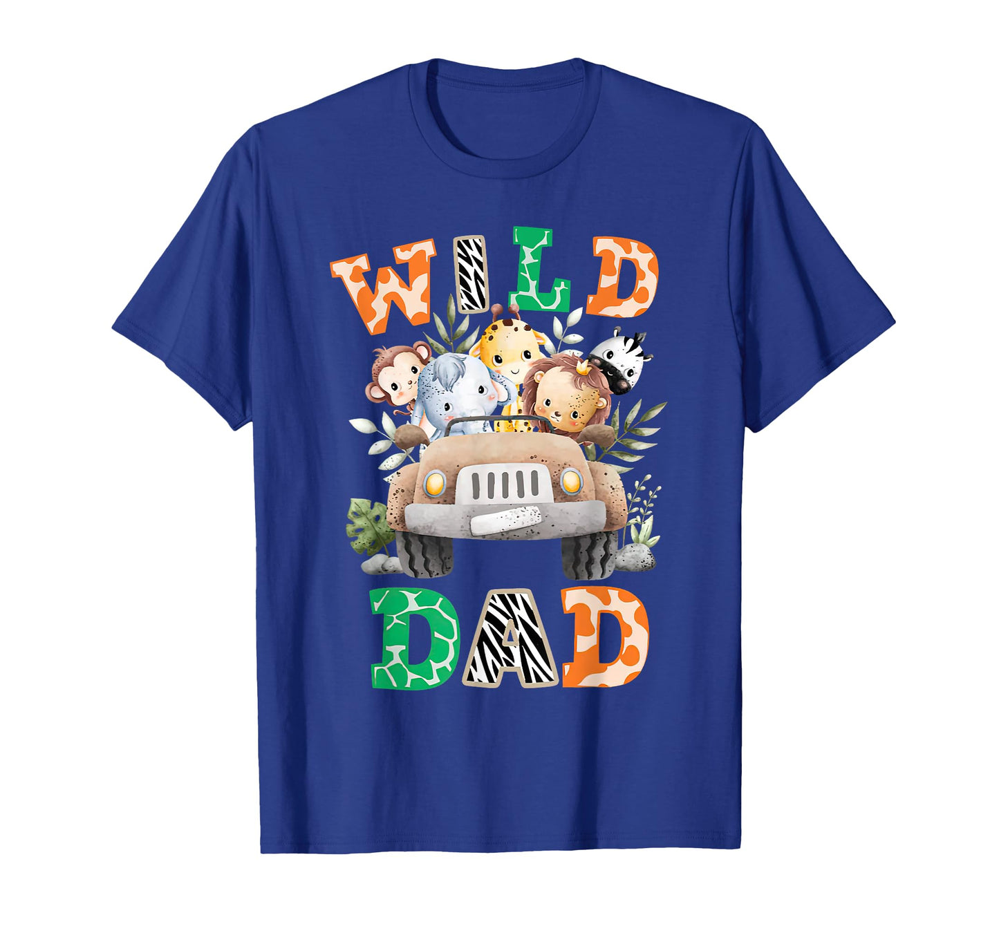 Wild Dad Zoo Born Two be Wild B-day Safari Jungle Animal T-Shirt