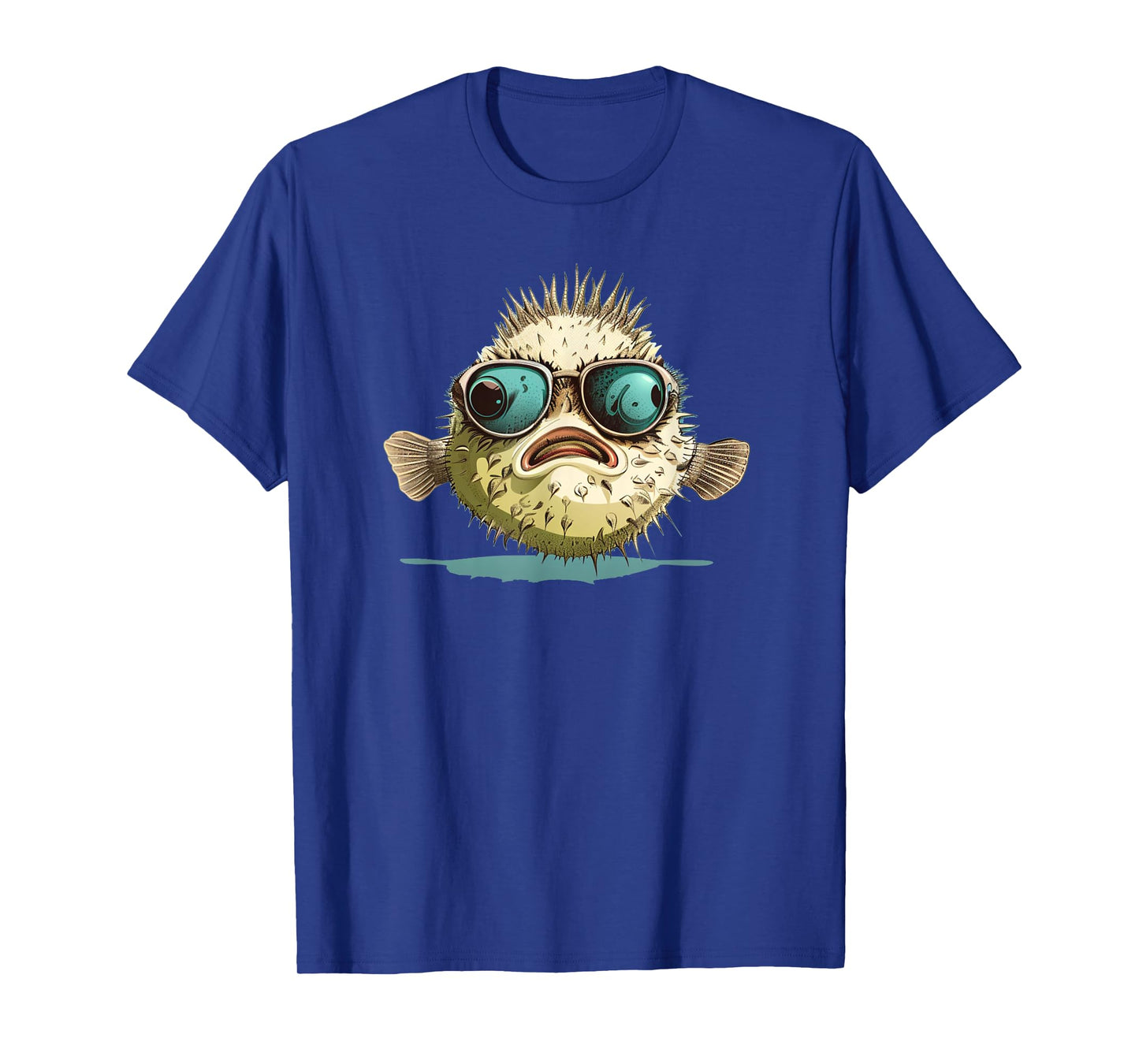 Fun Puffer Fish with Sunglasses Costume for Adults and Kids T-Shirt