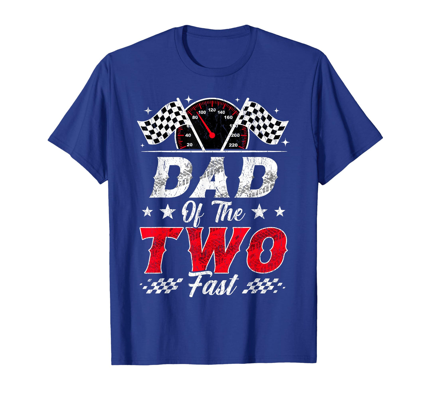 Dad of The Two Fast 2nd Birthday Racing Car Family T-Shirt
