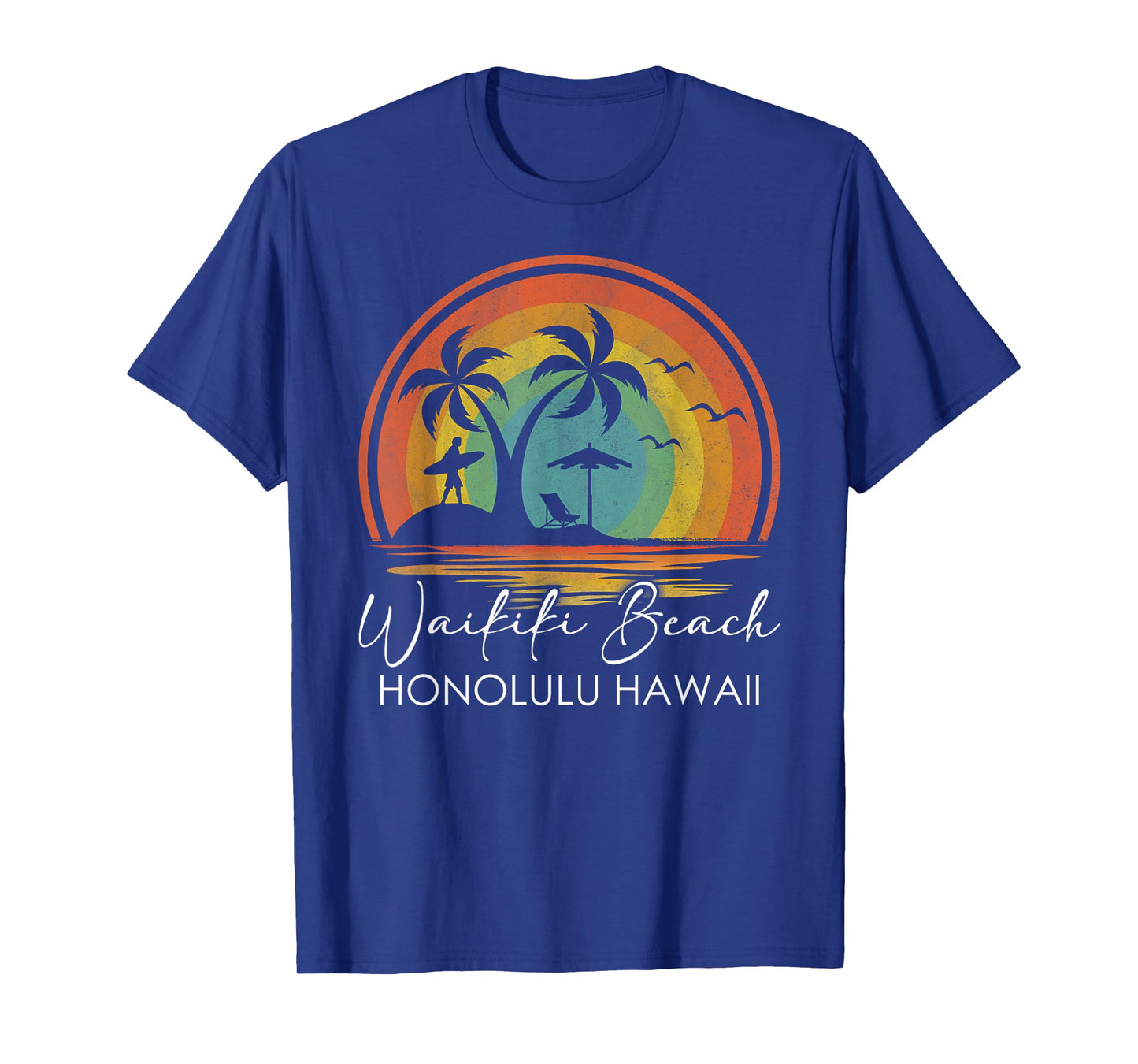 Waikiki Beach Honolulu Hawaii Summer Vacation Tropical T-Shirt