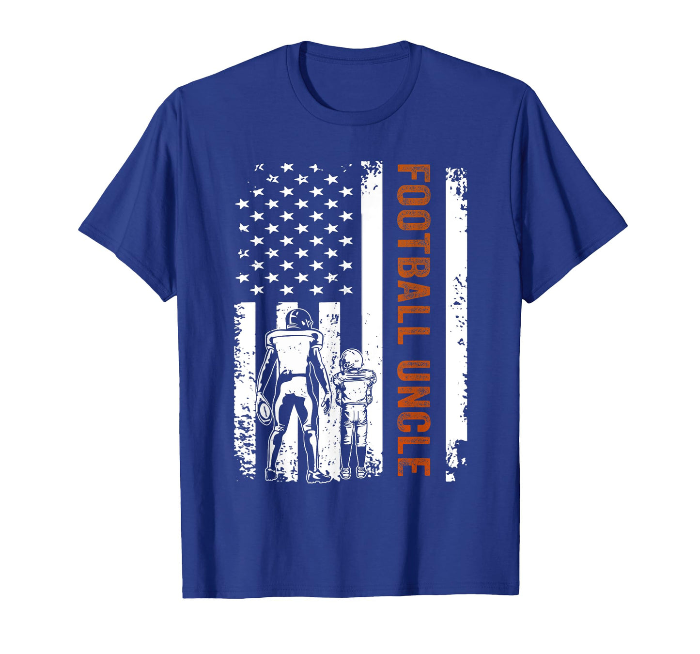 Football Uncle Flag American Gift football Dad T-Shirt