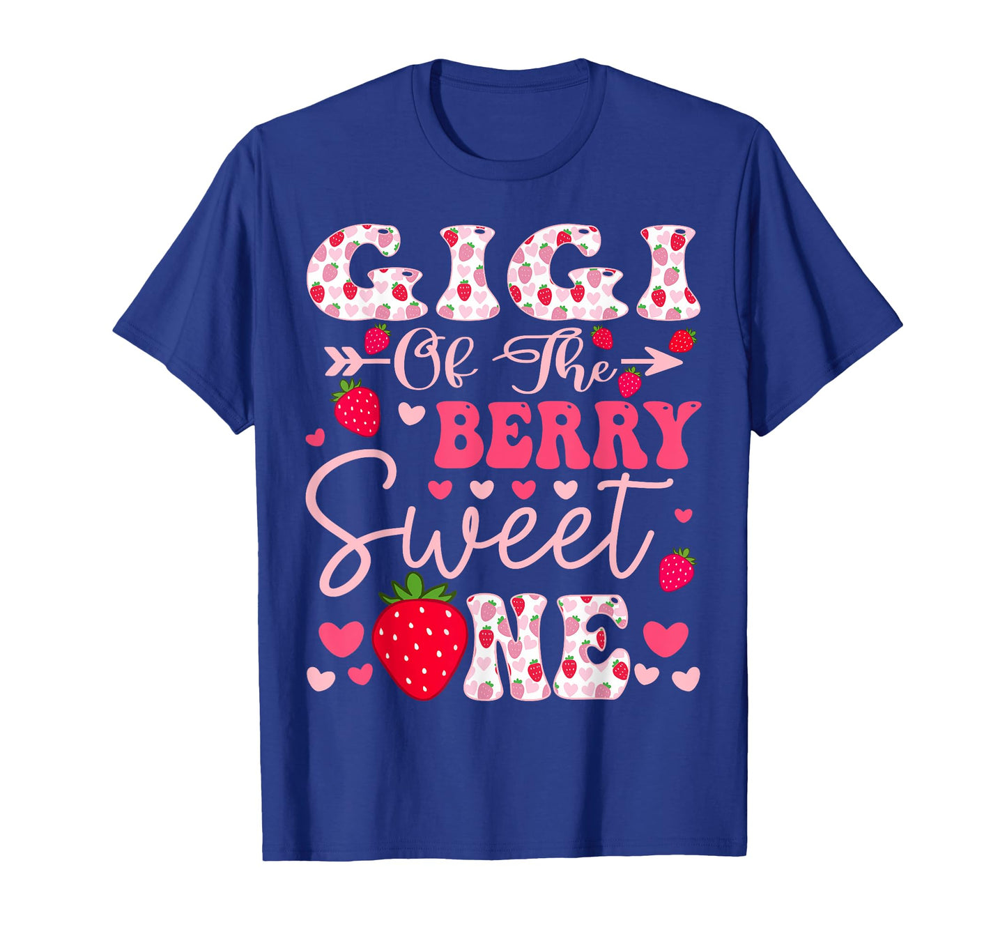 Gigi Of The Berry Sweet One Strawberry 1St Birthday T-Shirt