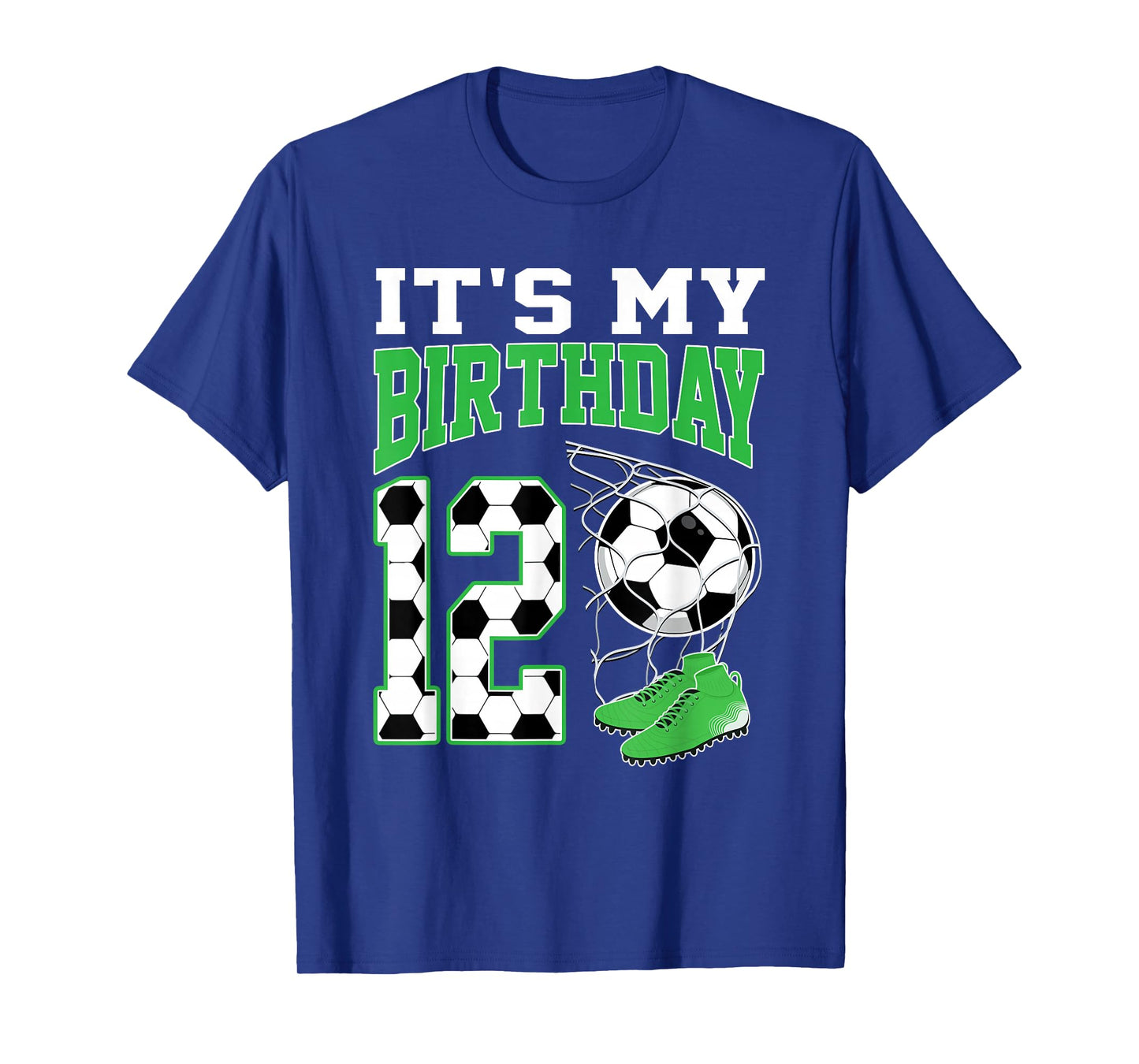 It's My 12th Birthday Soccer Party 12 Year Old Boy T-Shirt