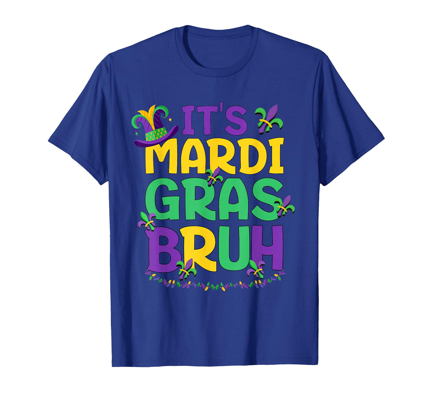 Bruh Mardi Gras Teens Boys Kids Mardi Gras T-Shirt