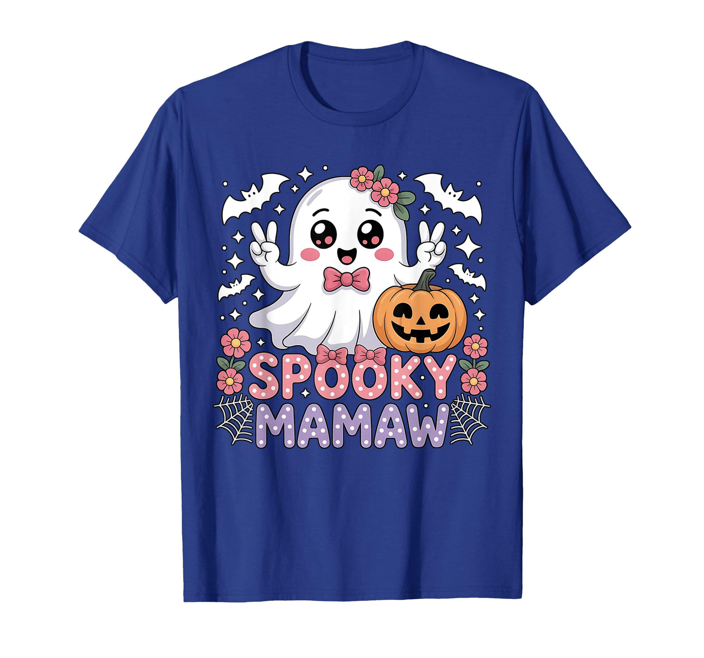 Groovy Spooky Mamaw Women Men Boys Girls Happy Halloween T-Shirt