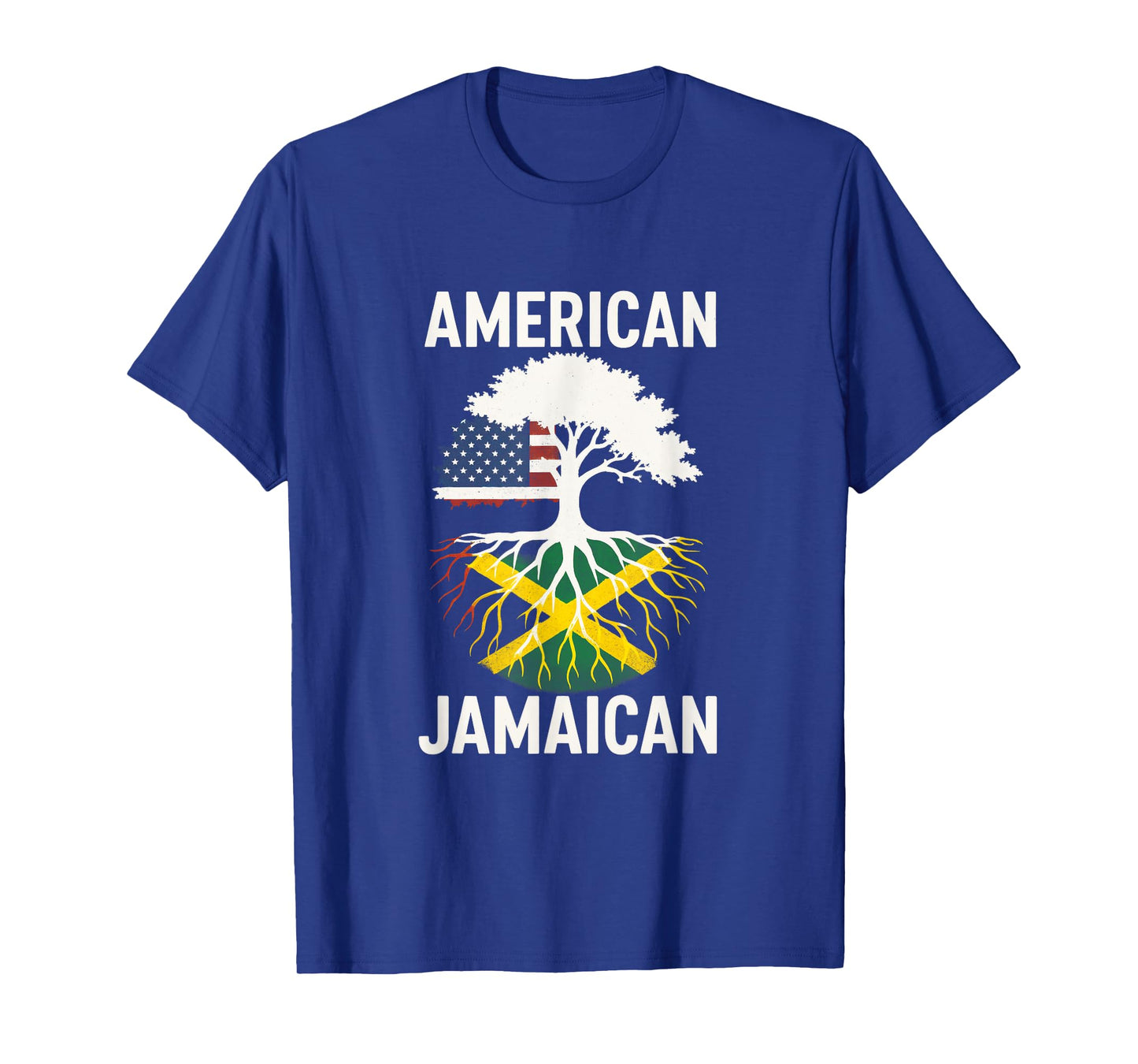 Usa Jamaica Flag Jamaican Roots American America T-Shirt