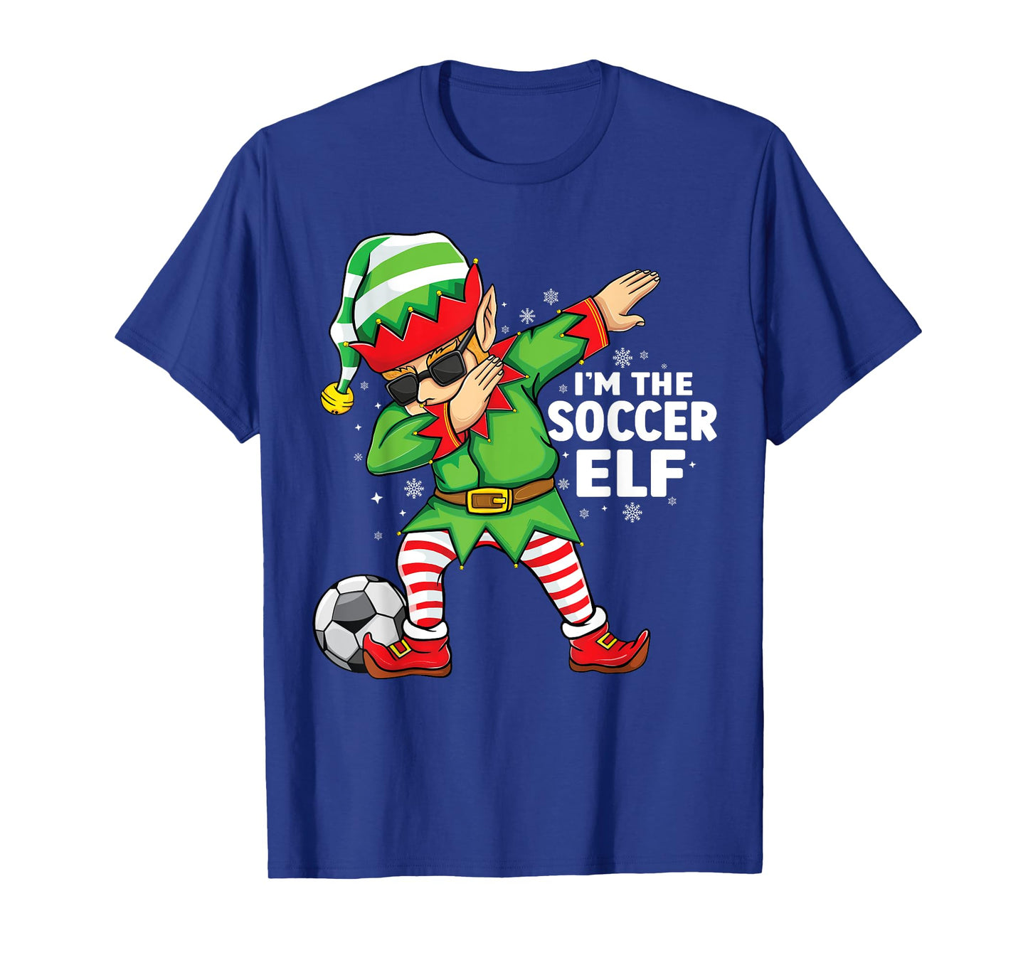 The Soccer Elf Group Matching dabbing elf soccer Christmas T-Shirt