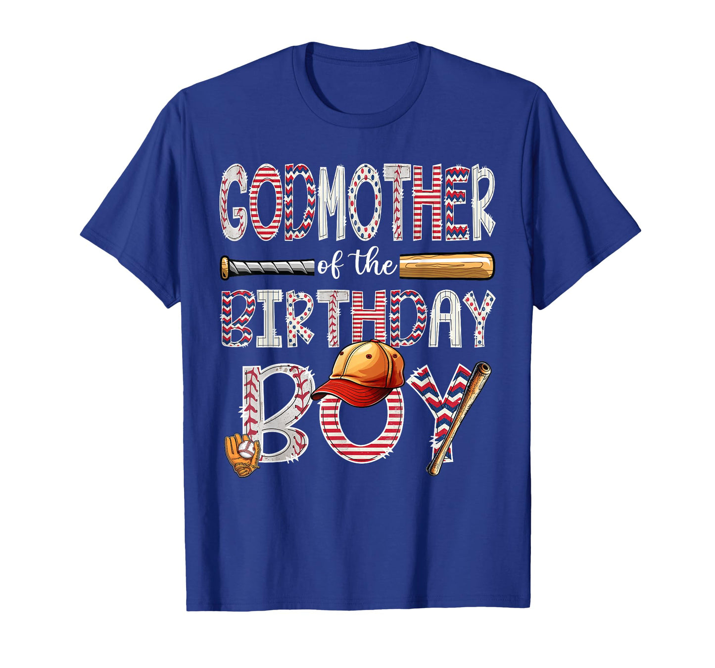 GodMother Of The Birthday Boy Baseball Player Birthday T-Shirt