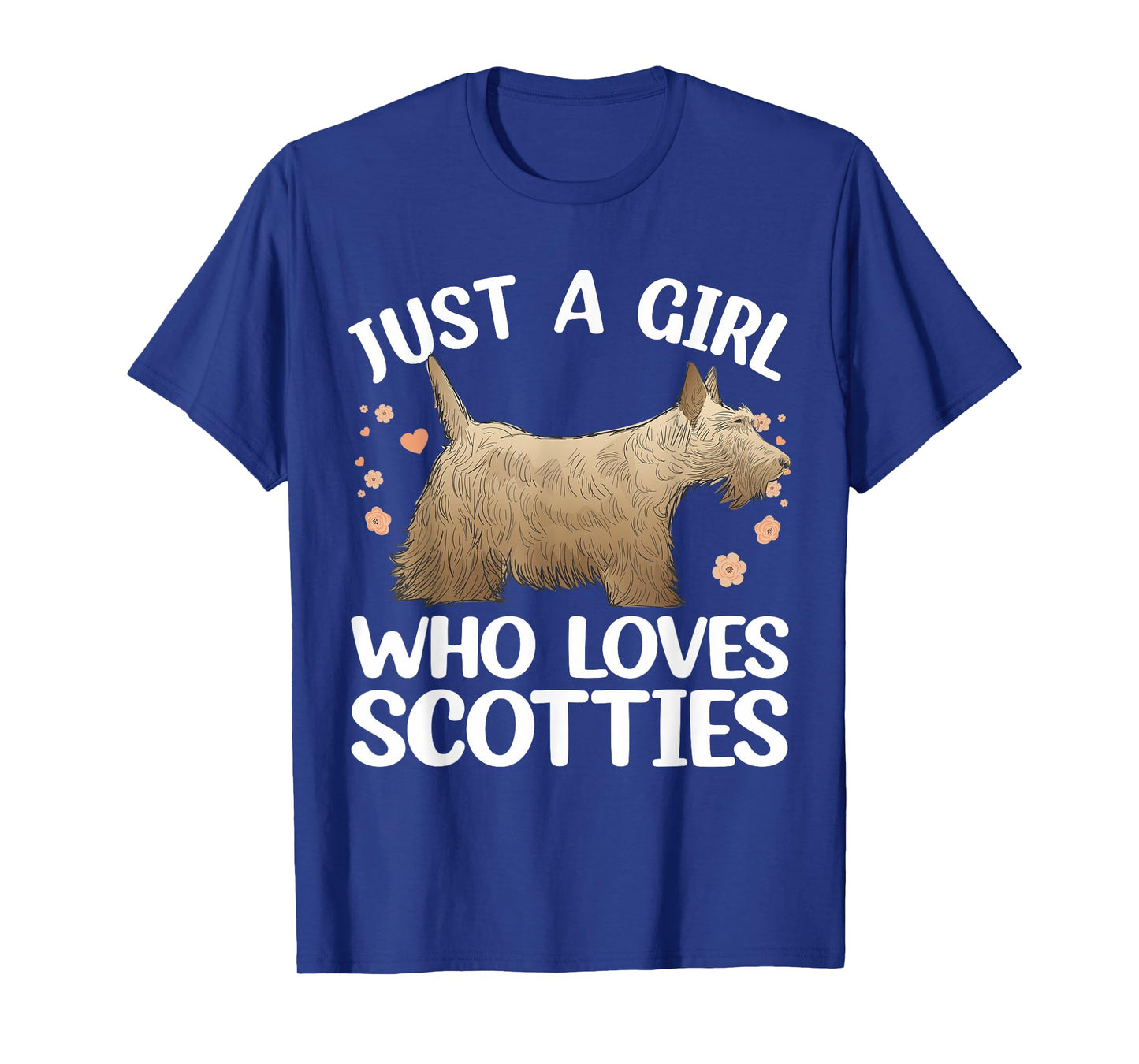 Funny Scottish Terrier Art For Girls Women Scottie Dog Lover T-Shirt