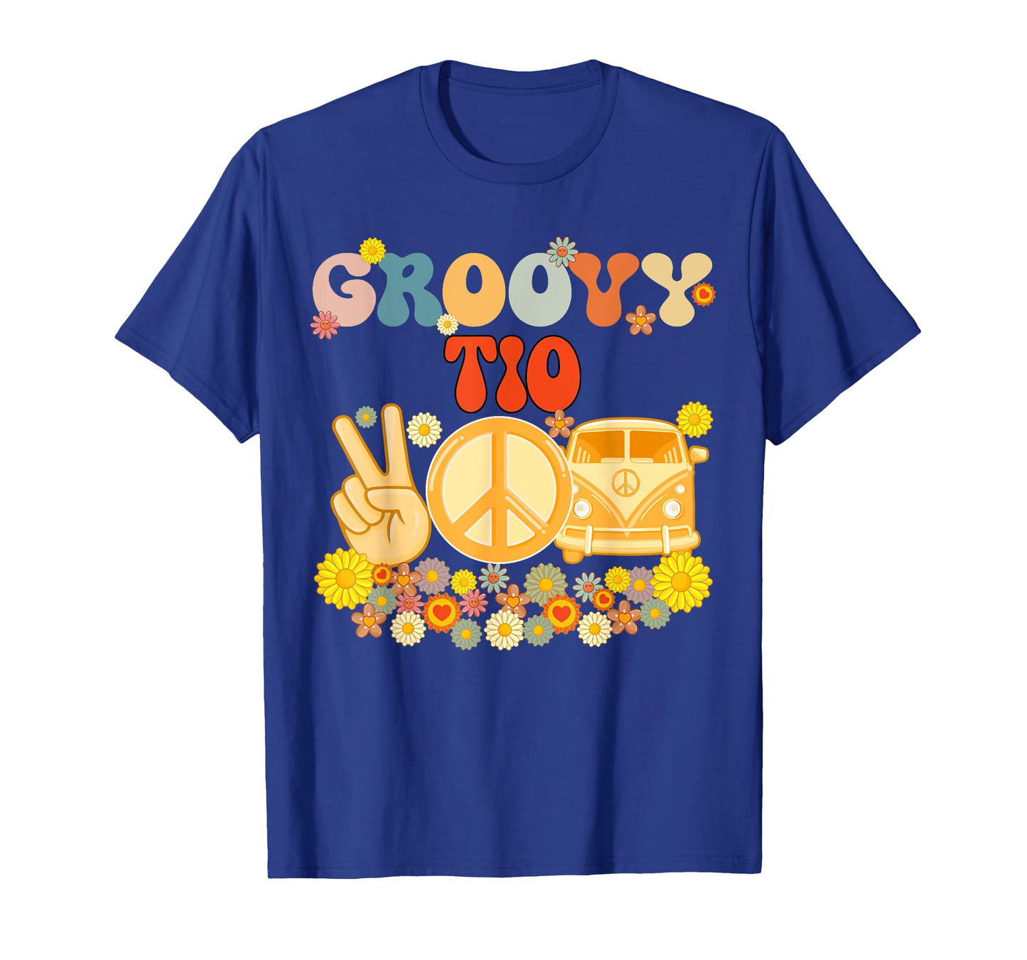 Groovy Tio Retro Matching Family Baby Shower Father's Day T-Shirt