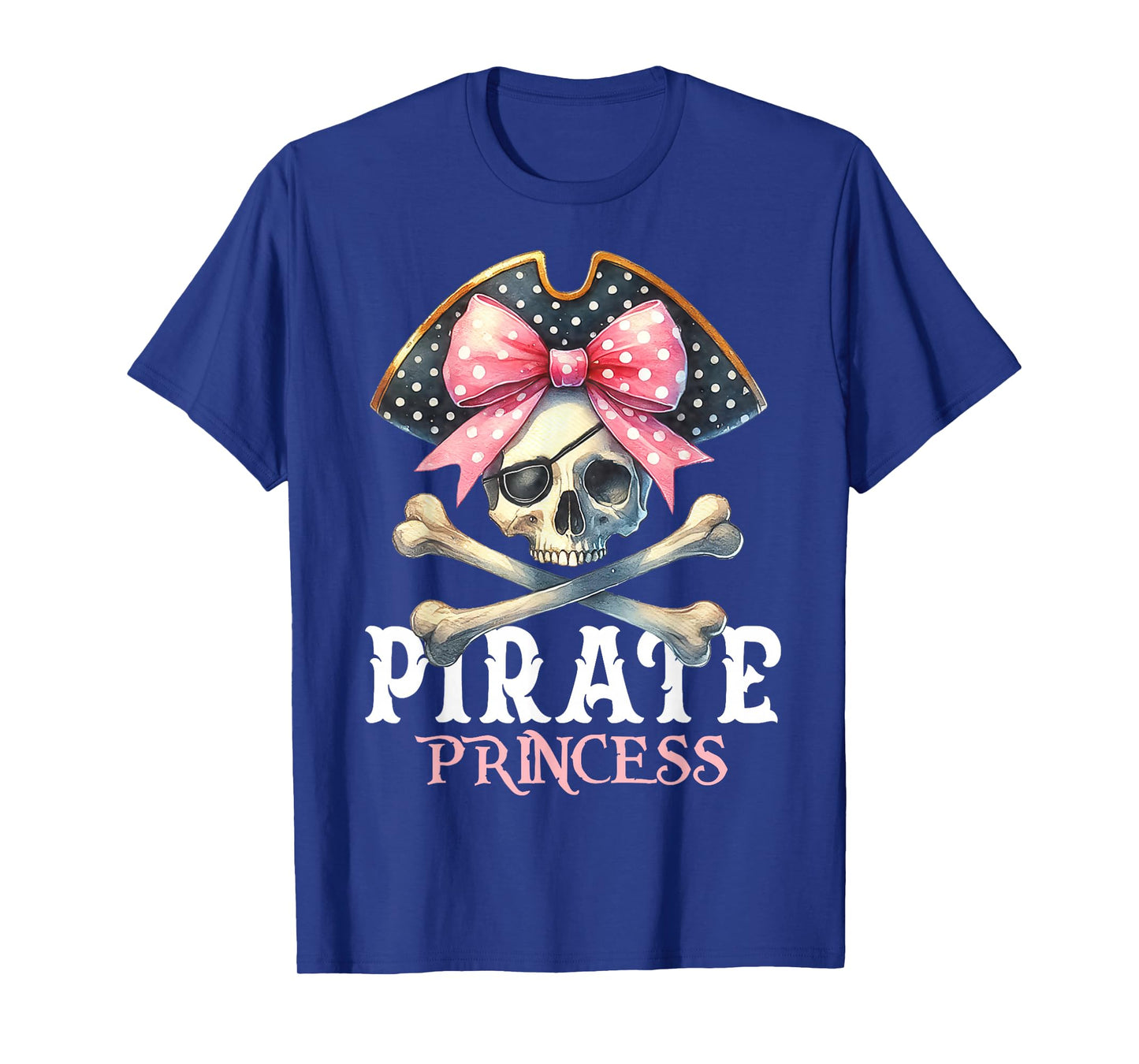 Funny Pirate Princess Coquette Bow Halloween Costume Girls T-Shirt