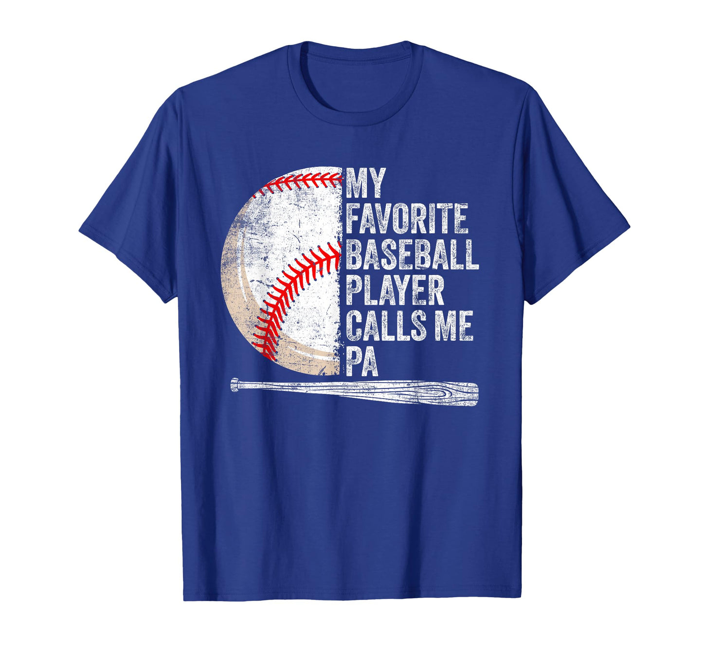 Funny My Favorite Baseball Player Calls Me Pa Father's Day T-Shirt