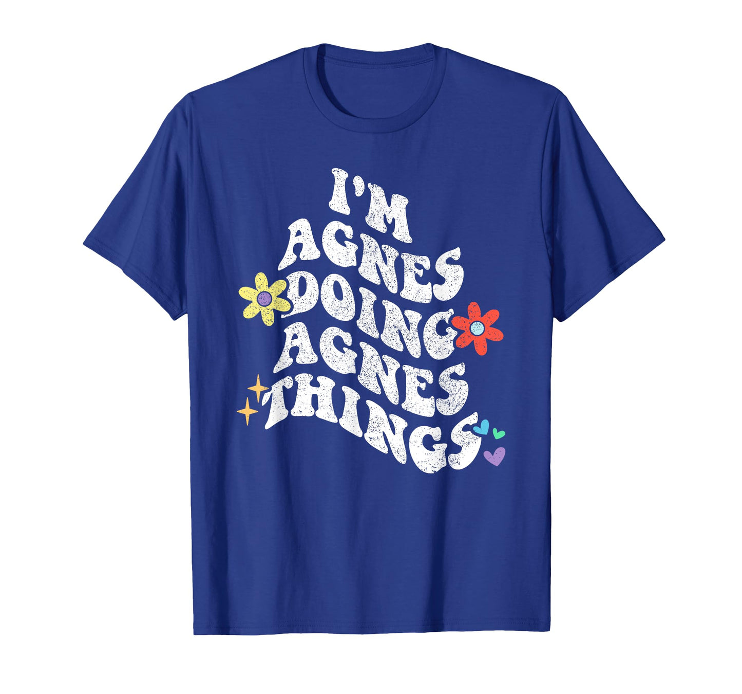 Retro Groovy Im AGNES Doing AGNES Things Funny Mother's Day T-Shirt