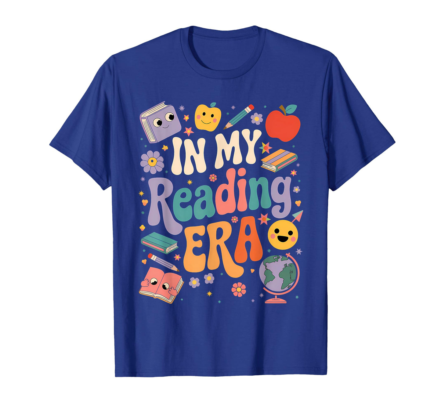 In My Reading Era Books Lovers Men Women Kids T-Shirt